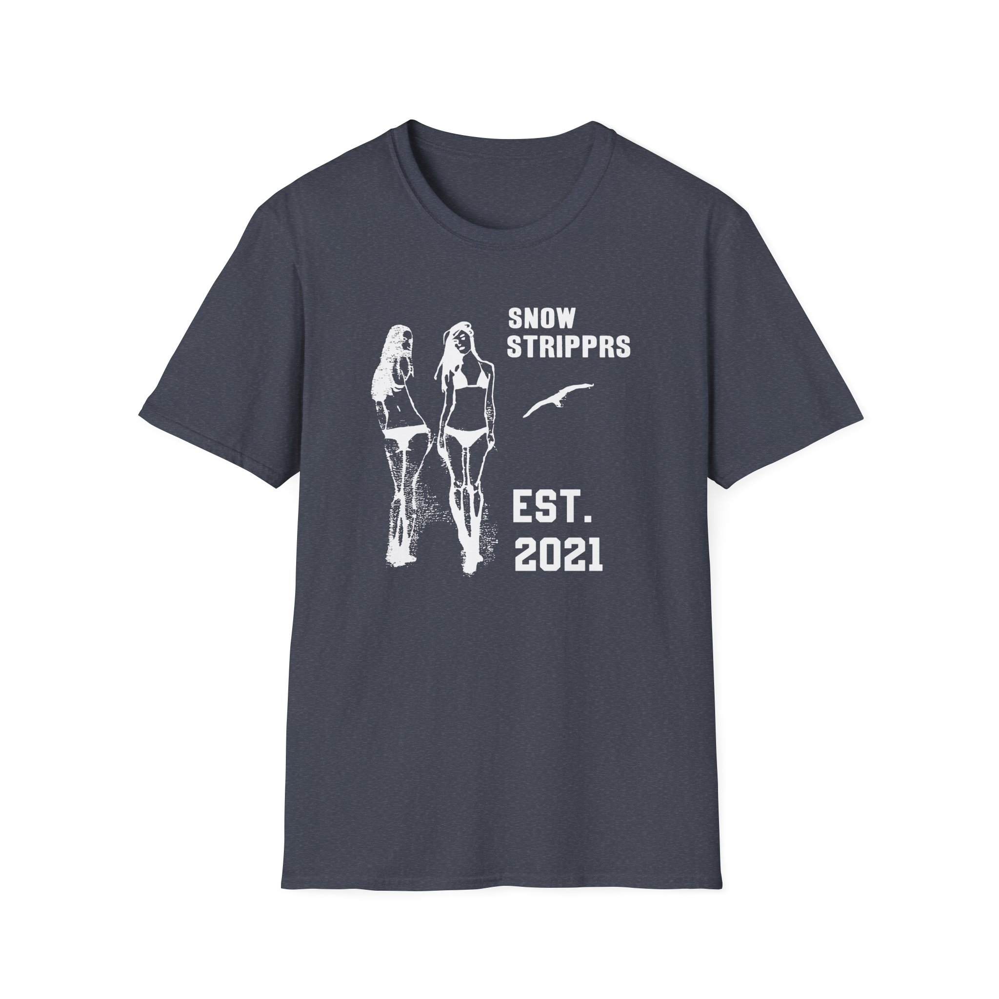 Snow Strippers Unisex Softstyle T-Shirt - Image 25