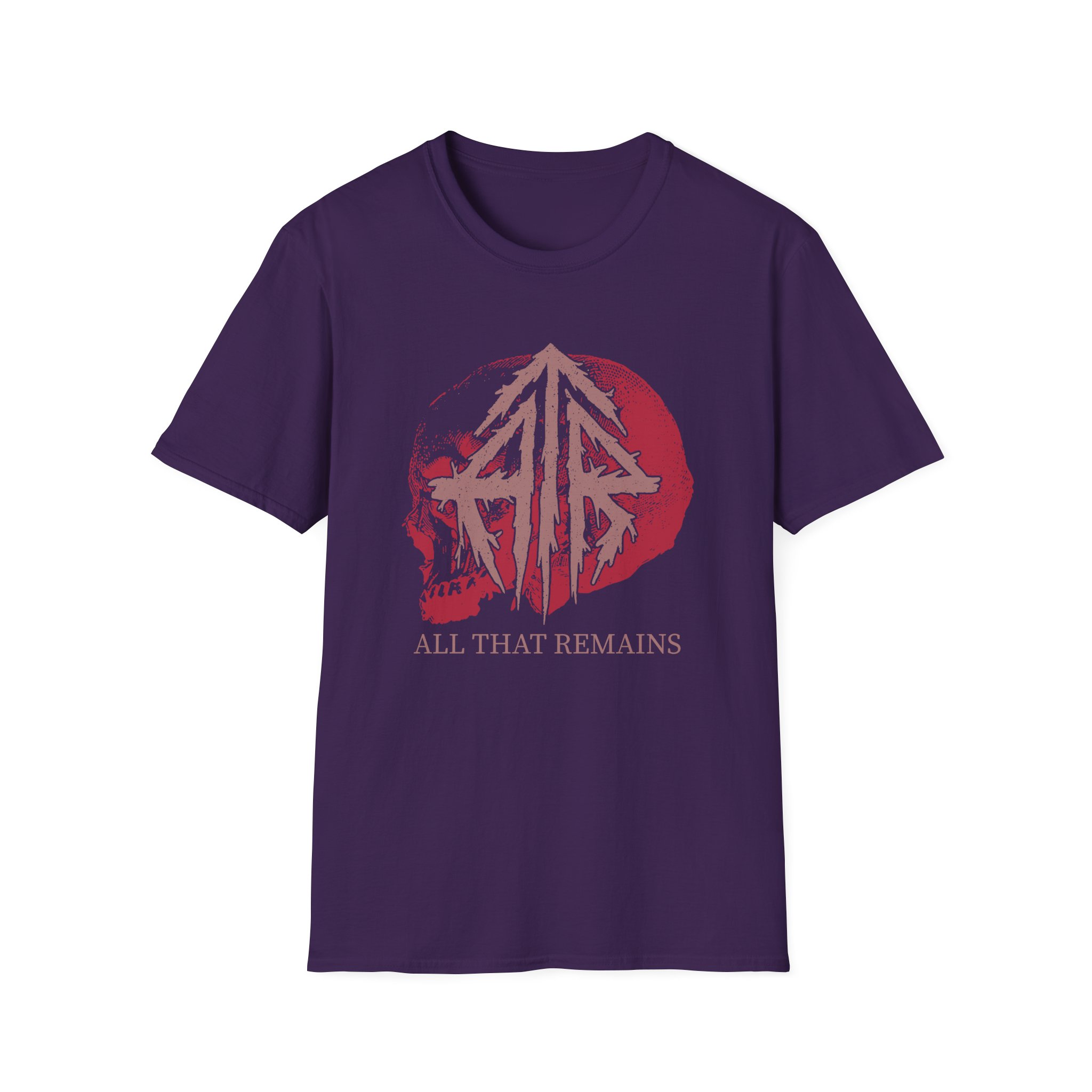 All That Remains Skull Unisex Softstyle T-Shirt - Image 7