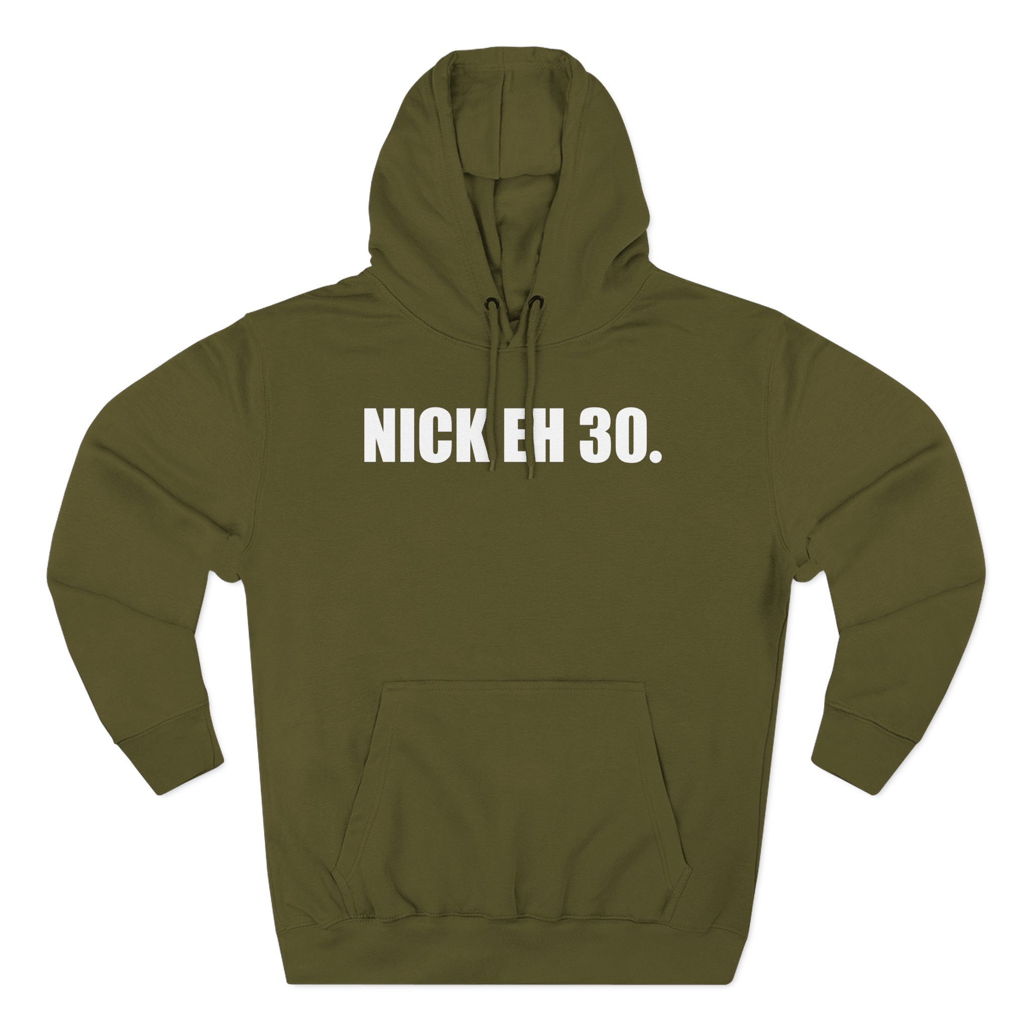 Nick Eh 30 Work Hard, Be Nice Have Fun Three-Panel Fleece Hoodie - Image 7