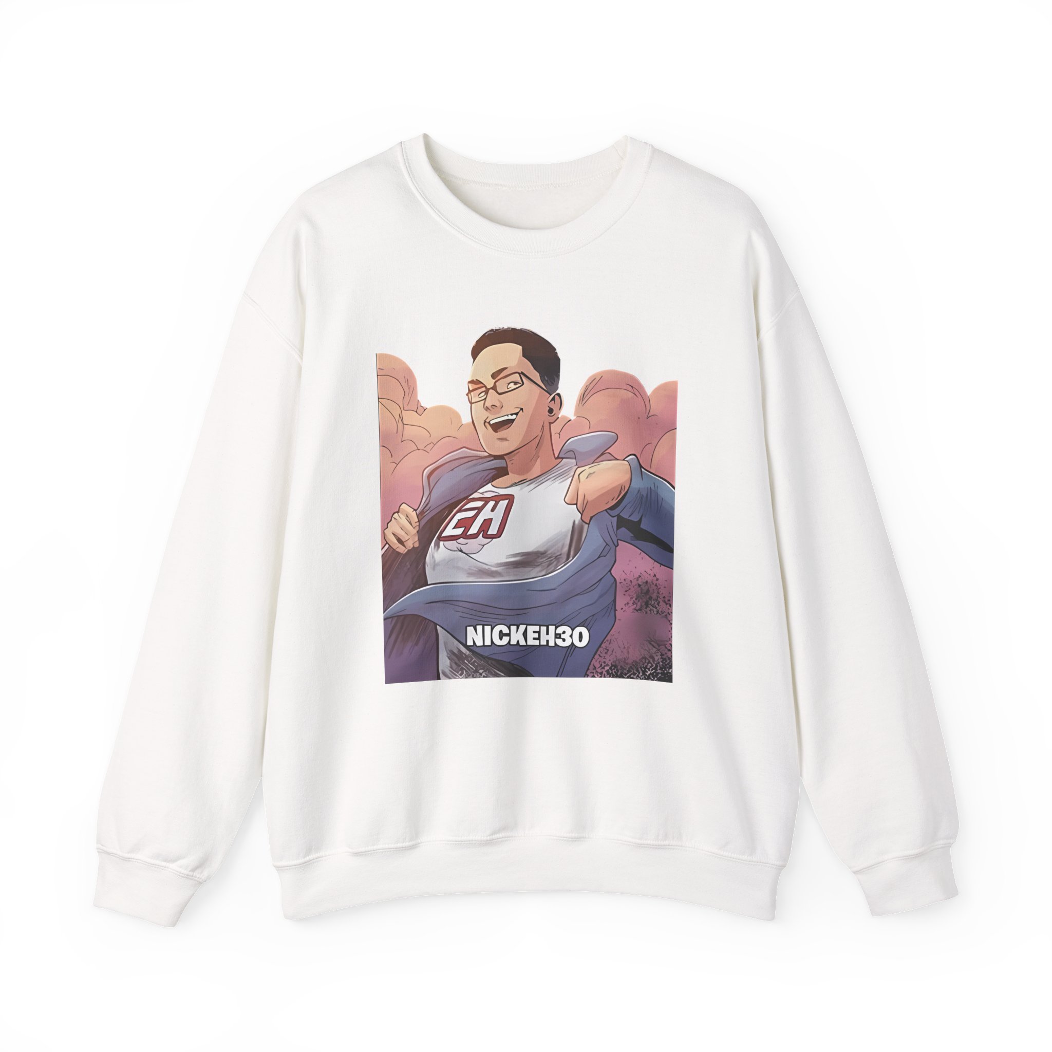 Nick Eh 30 Superhero Unisex Heavy Blend™ Crewneck Sweatshirt - Image 3