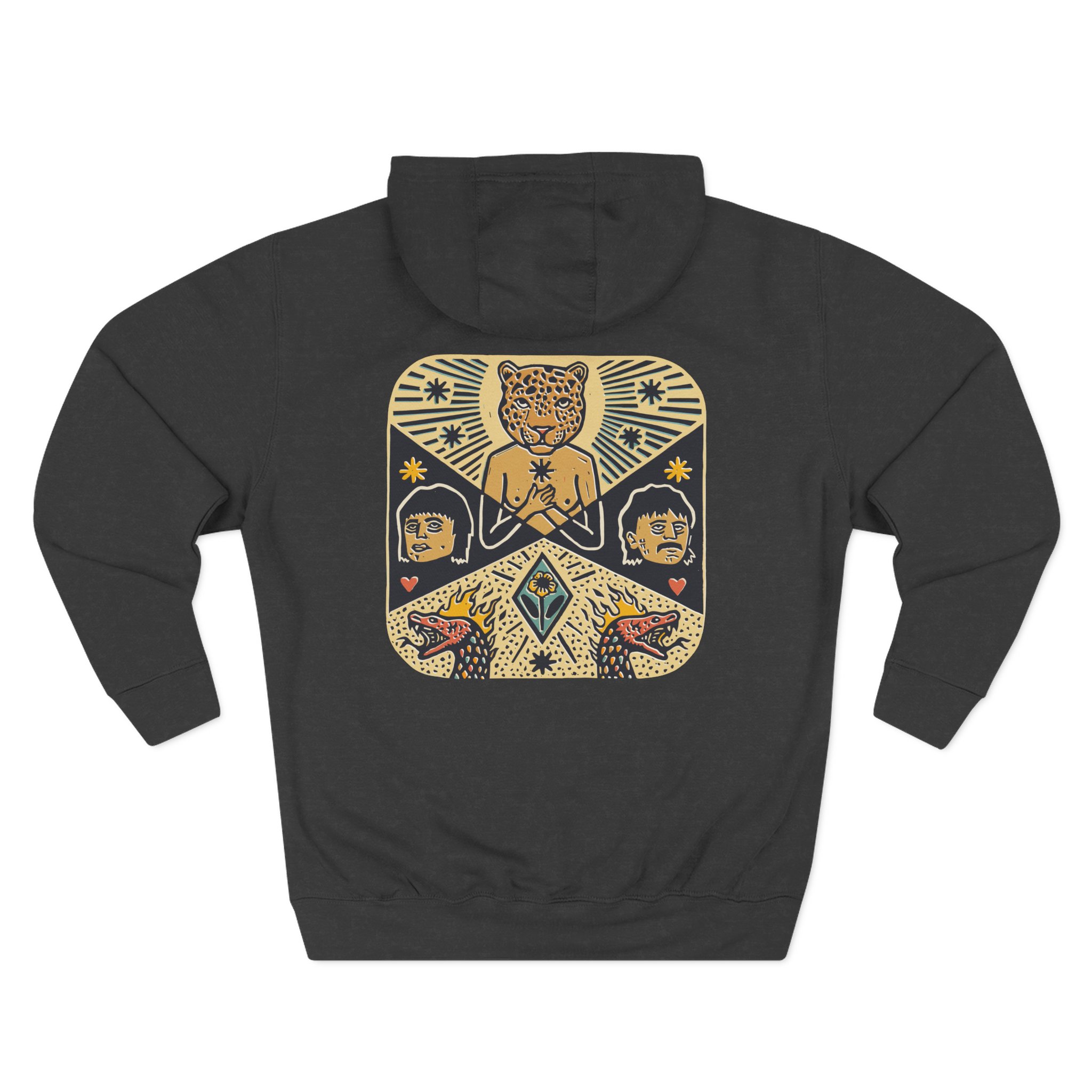 Lime Cordiale Pedestal Three-Panel Fleece Hoodie - Image 4