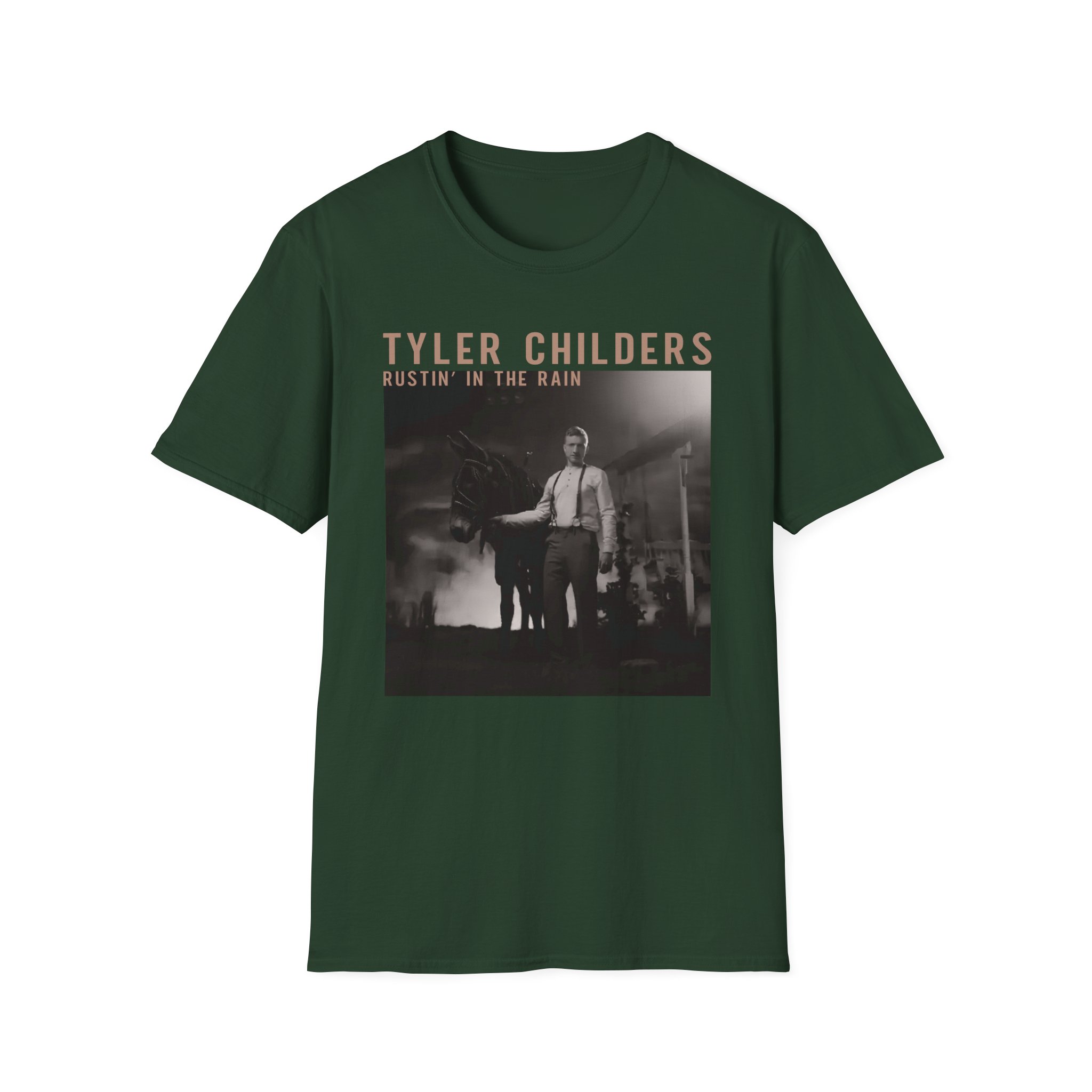 Tyler Childers Black Rustin Unisex Softstyle T-Shirt - Image 9