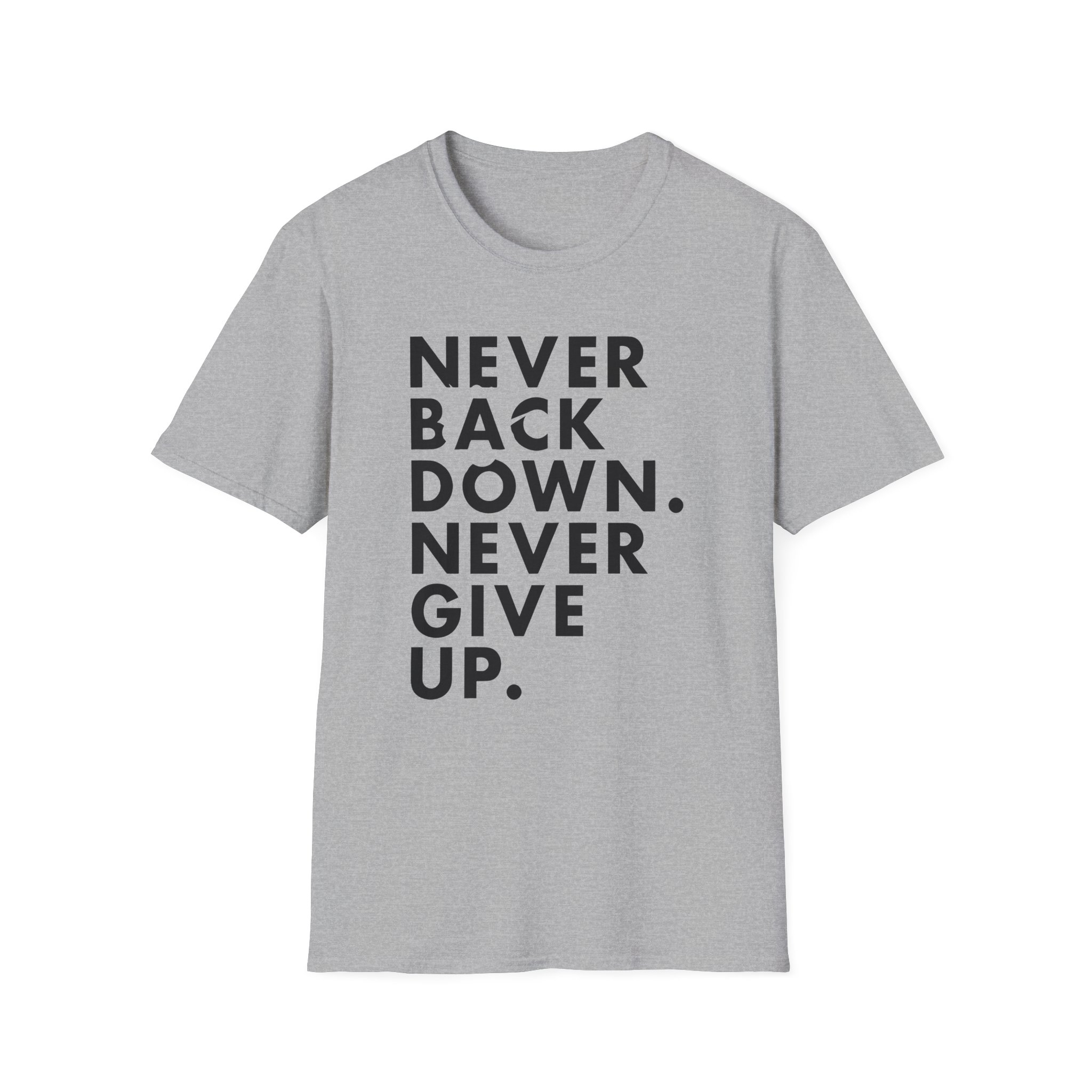 Nick Eh 30 Never Back Down Never Give Up Unisex Softstyle T-Shirt - Image 9