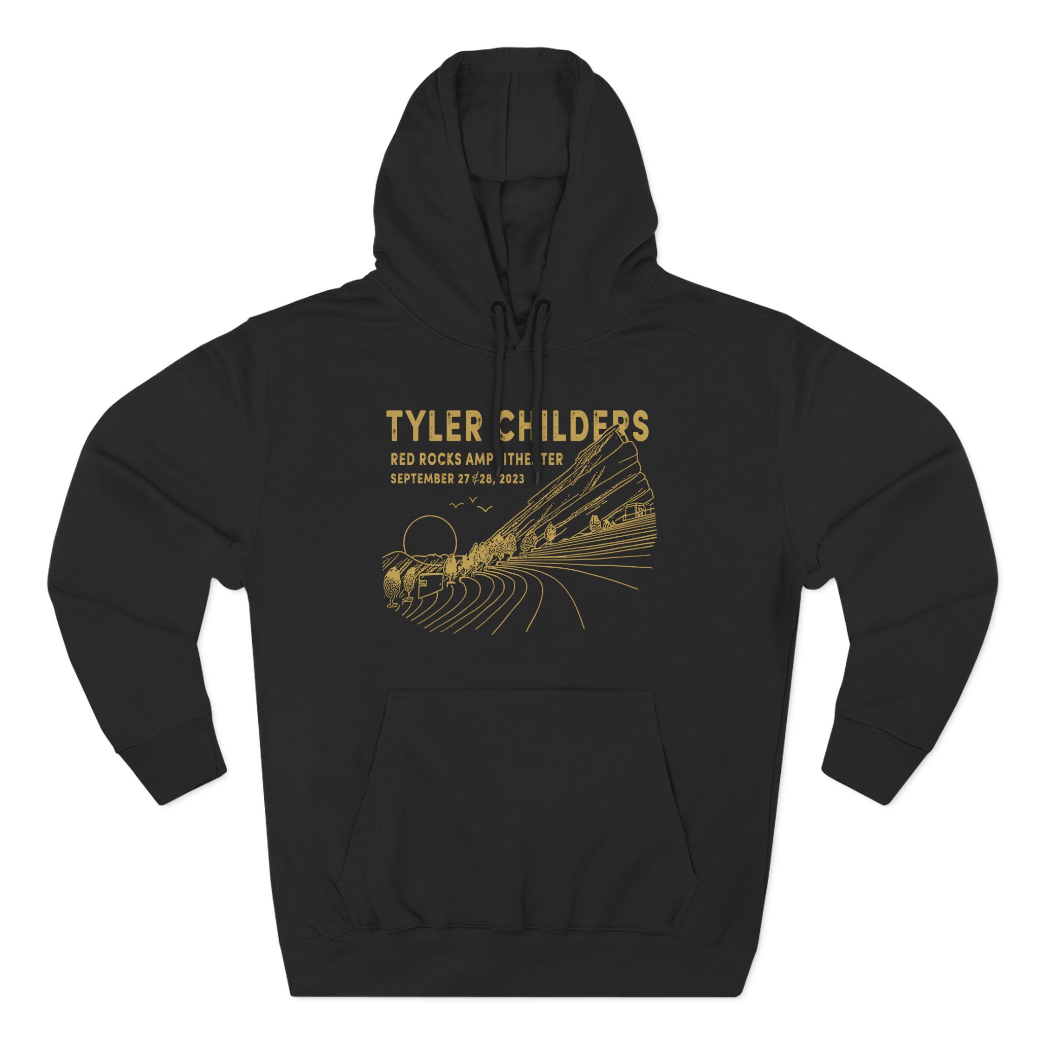 Tyler Childers Red Rocks '23 Three-Panel Fleece Hoodie - Image 5