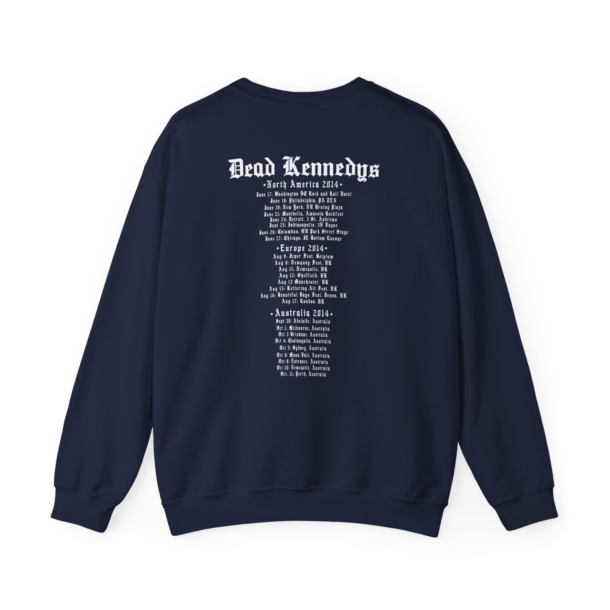 Dead Kennedys - Logo Tour 2014 Unisex Heavy Blend™ Crewneck Sweatshirt - Image 8