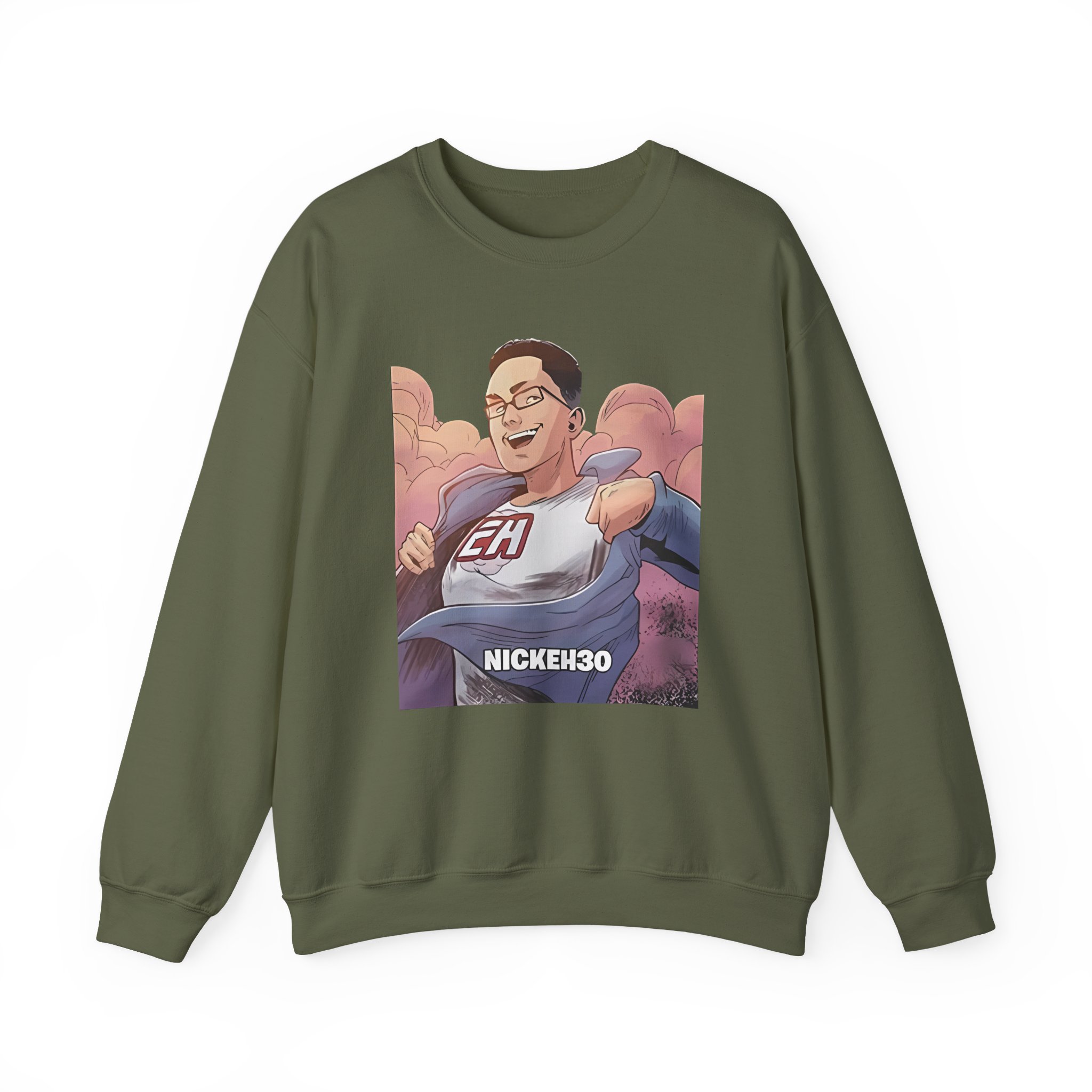 Nick Eh 30 Superhero Unisex Heavy Blend™ Crewneck Sweatshirt - Image 9