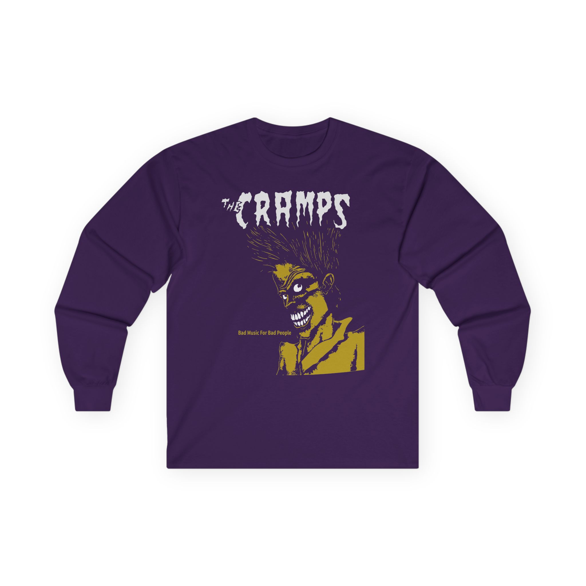 The Cramps Bad Music for Bad People Unisex Ultra Cotton Long Sleeve Tee - Image 7