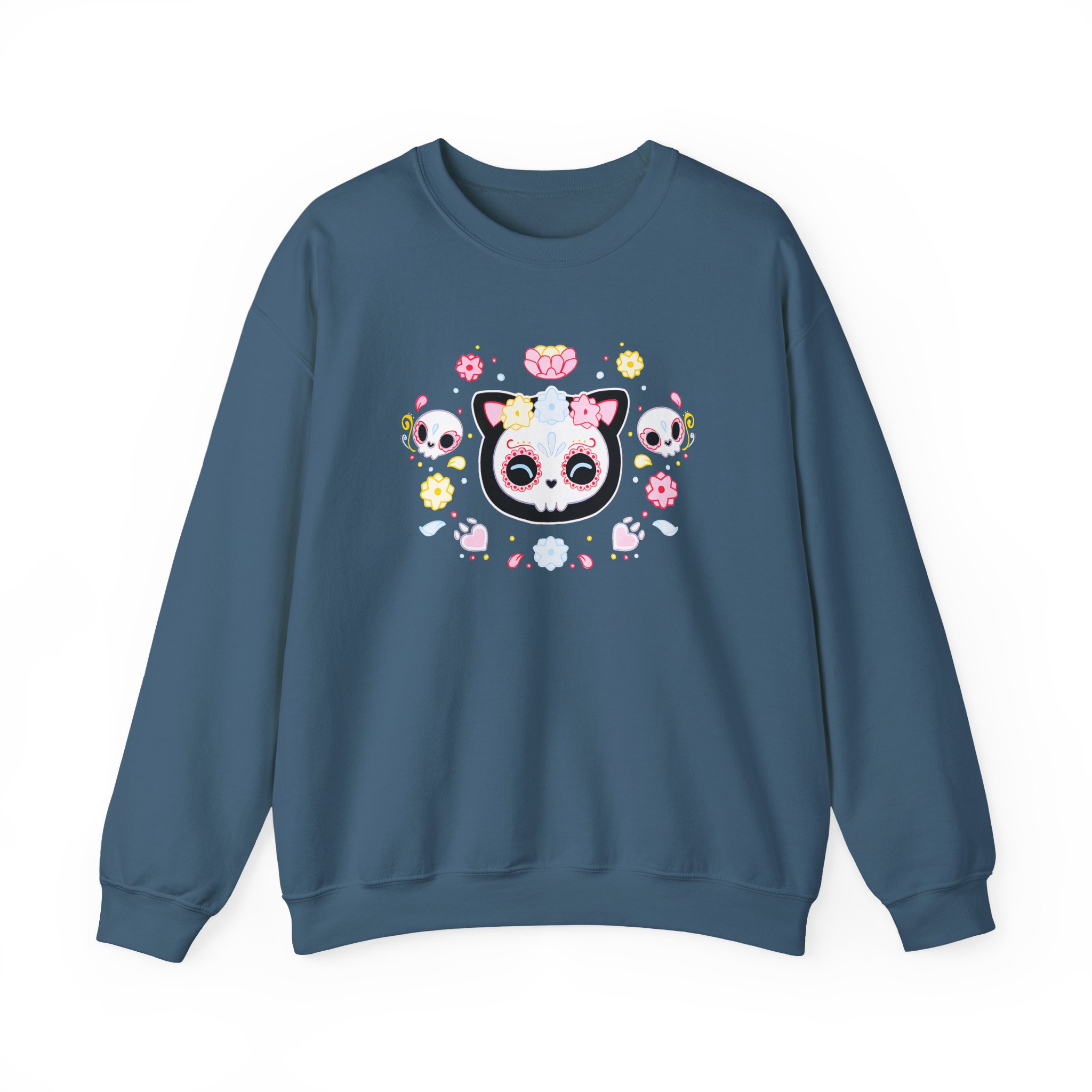 Aphmau Sugar Skull Cat Unisex Heavy Blend™ Crewneck Sweatshirt - Image 11