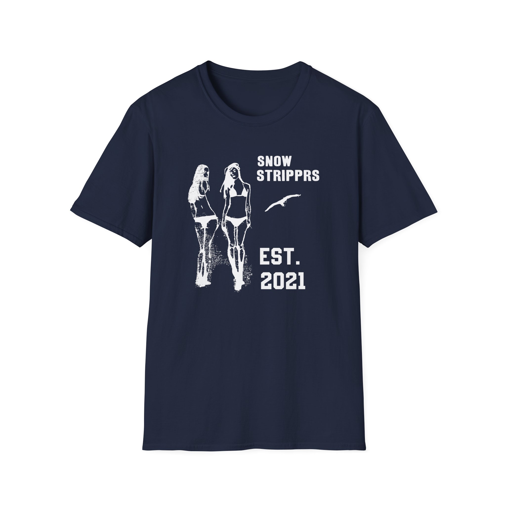 Snow Strippers Unisex Softstyle T-Shirt - Image 23