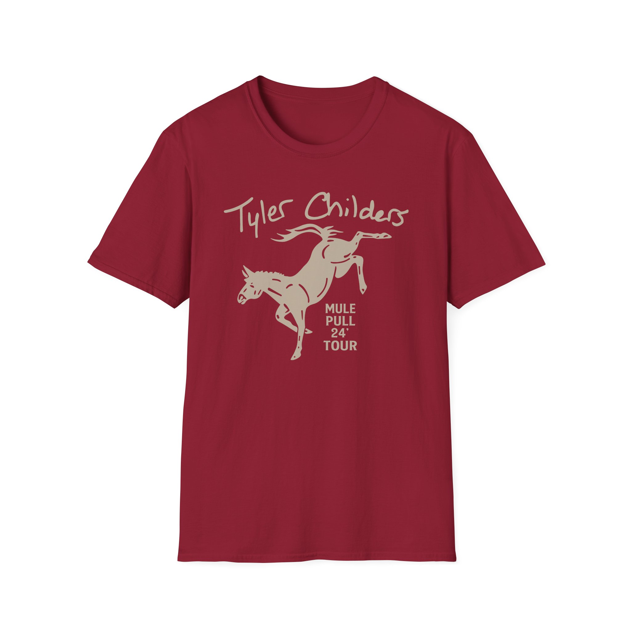 Tyler Childers Green Youth Mule Unisex Softstyle T-Shirt - Image 27