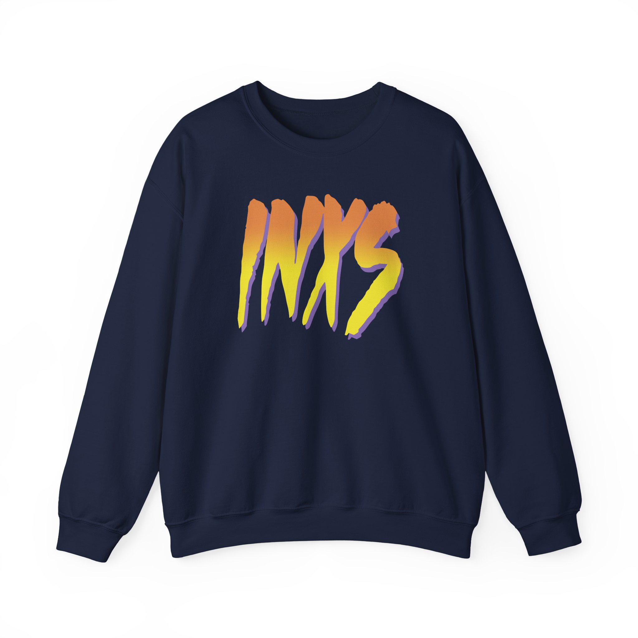 Inxs Listen Like Thieves Brush Logo Unisex Heavy Blend™ Crewneck Sweatshirt - Image 9