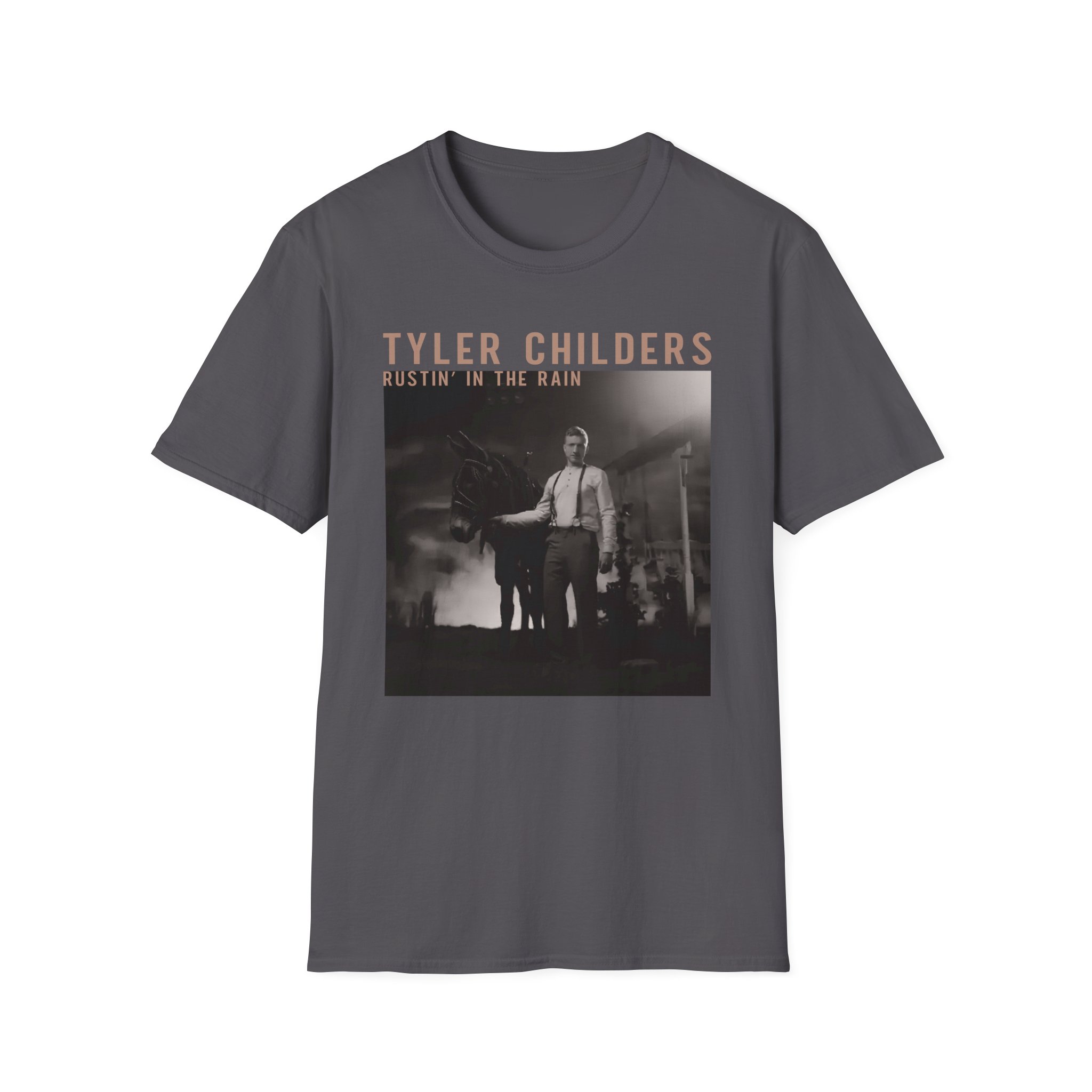 Tyler Childers Black Rustin Unisex Softstyle T-Shirt - Image 11