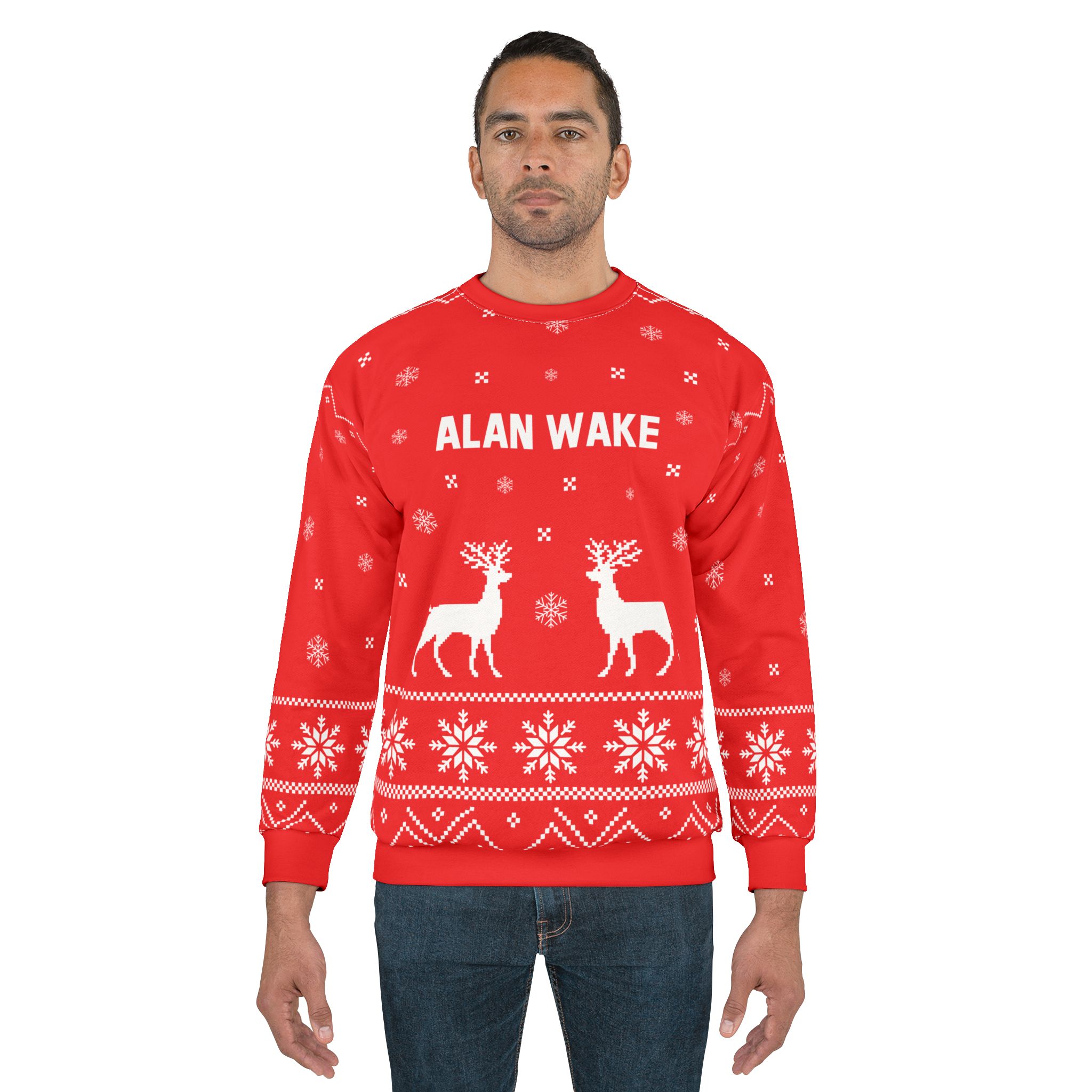 Alan Wake Unisex Sweatshirt (AOP) - Image 3