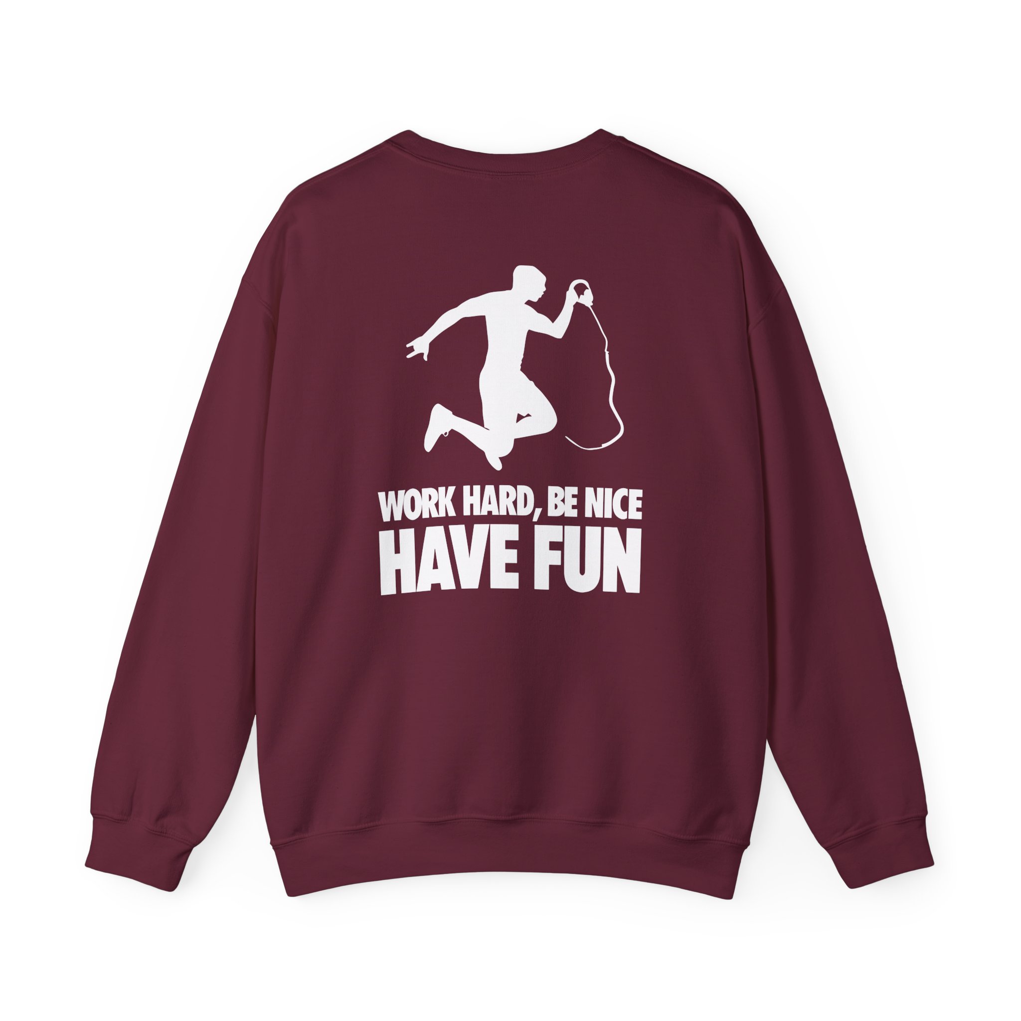 Nick Eh 30 Work Hard, Be Nice Have Fun Unisex Heavy Blend™ Crewneck Sweatshirt - Image 4