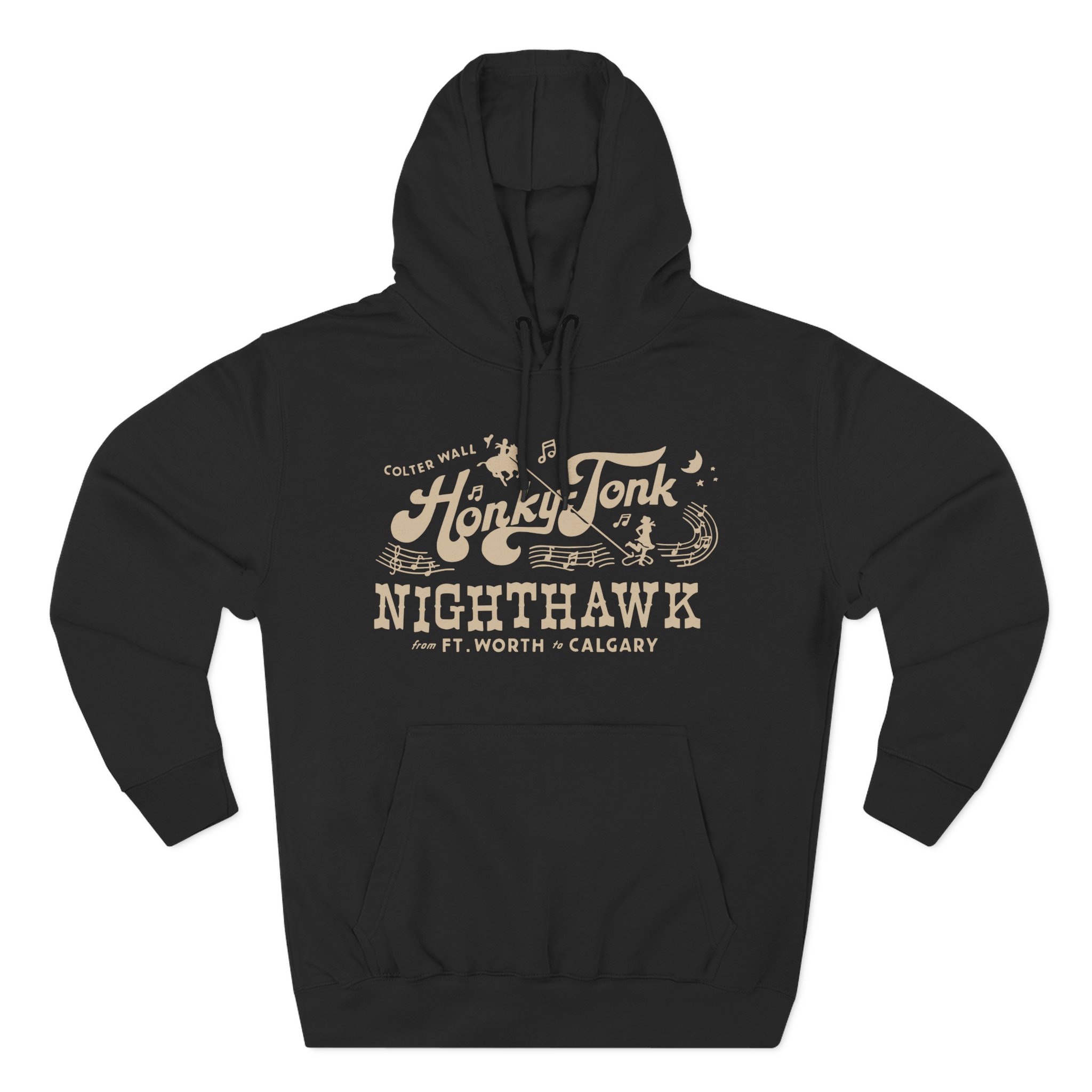 Colter Wall Honky-tonk Nighthawk Three-Panel Fleece Hoodie