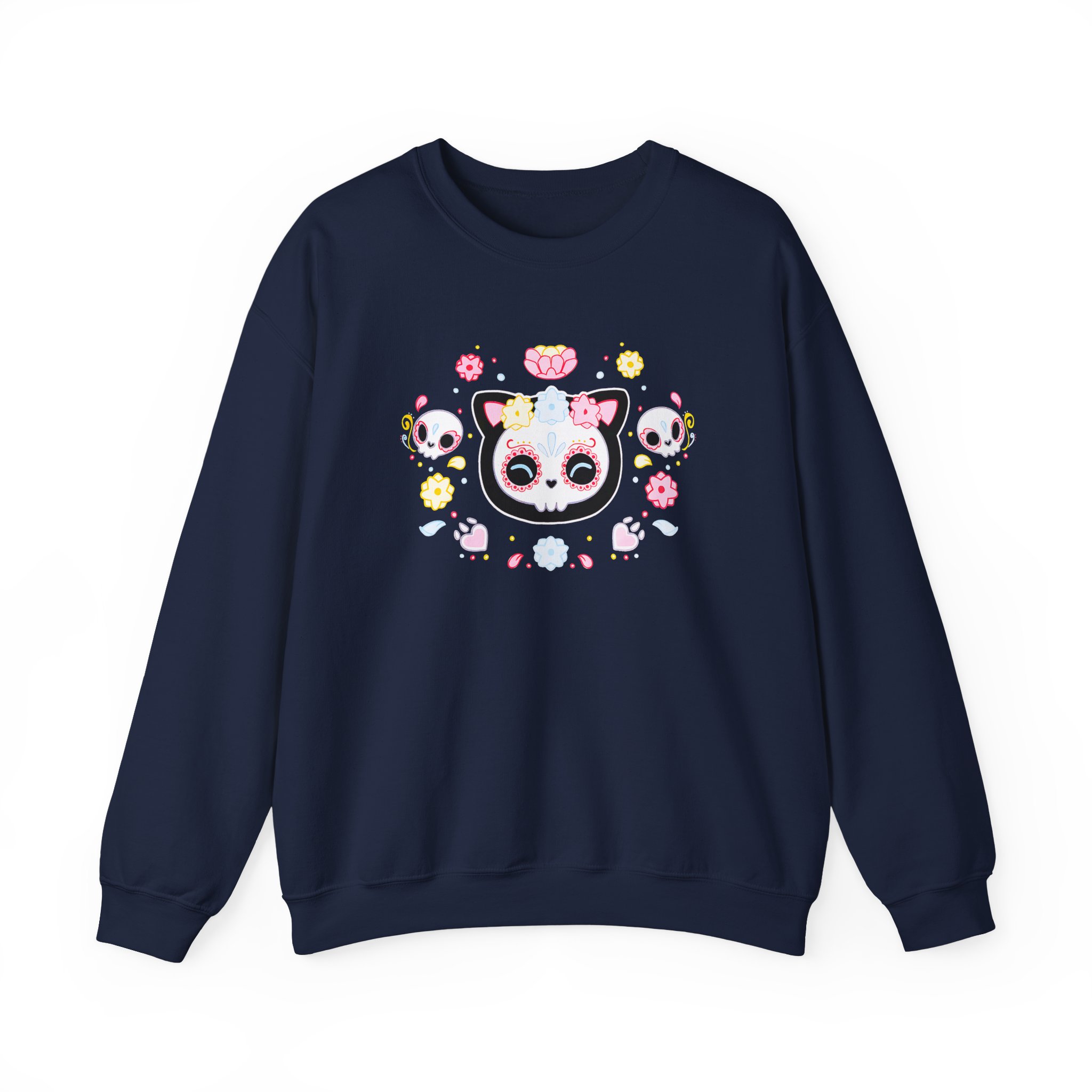Aphmau Sugar Skull Cat Unisex Heavy Blend™ Crewneck Sweatshirt - Image 17