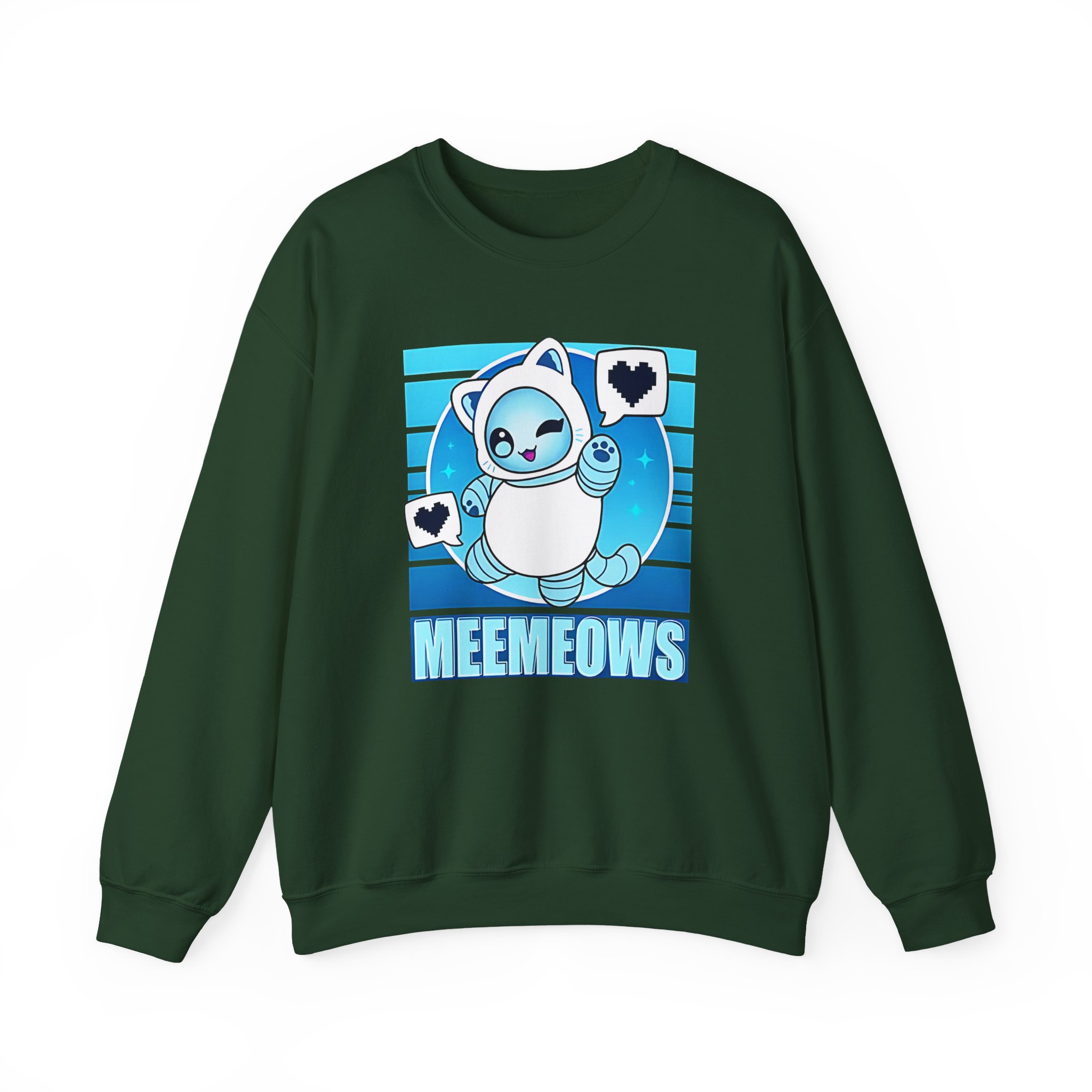 Aphmau Robot Cat Unisex Heavy Blend™ Crewneck Sweatshirt - Image 9