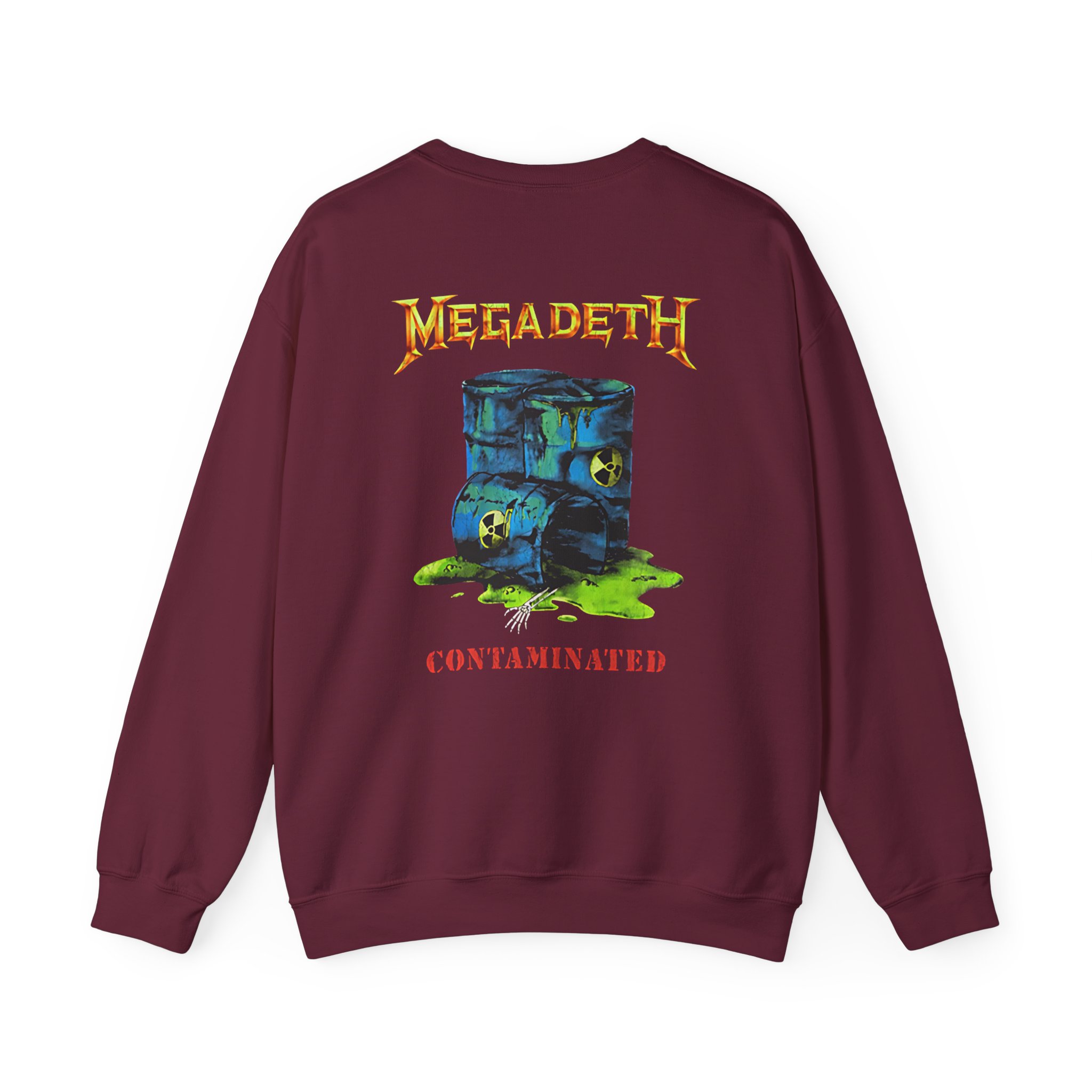 Manhead Megadeth Contaminated Unisex Heavy Blend™ Crewneck Sweatshirt - Image 4