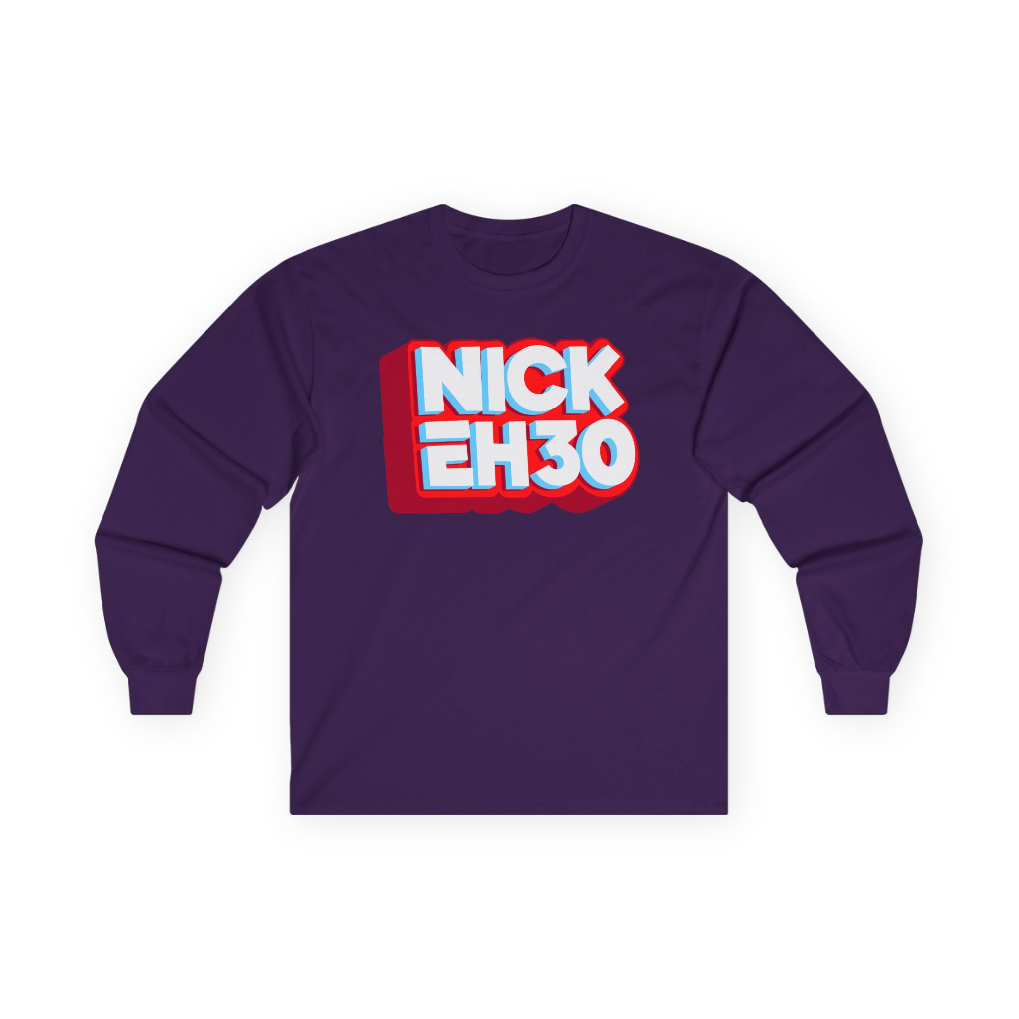 Nick Eh 30 Logo Unisex Ultra Cotton Long Sleeve Tee - Image 23