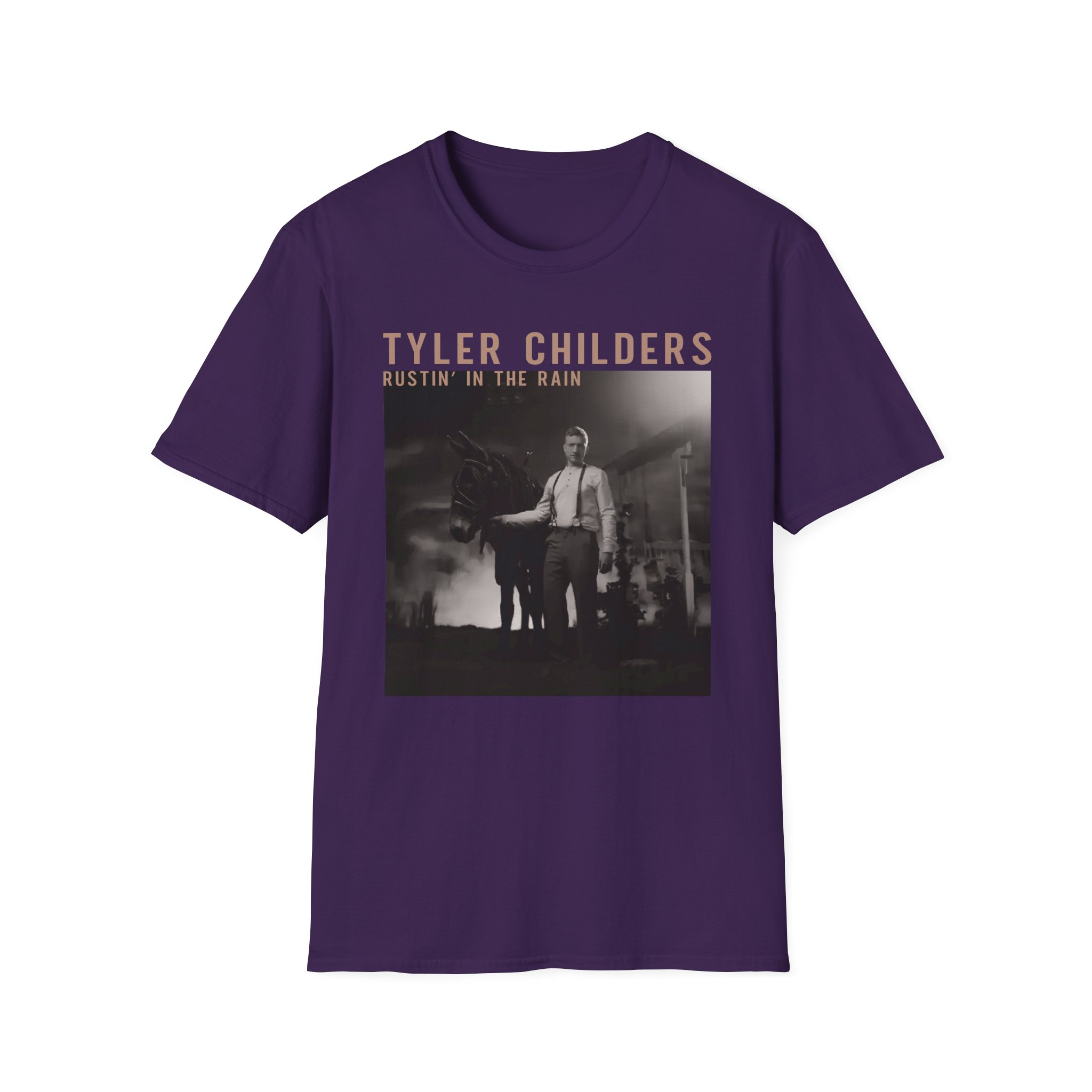 Tyler Childers Black Rustin Unisex Softstyle T-Shirt - Image 21