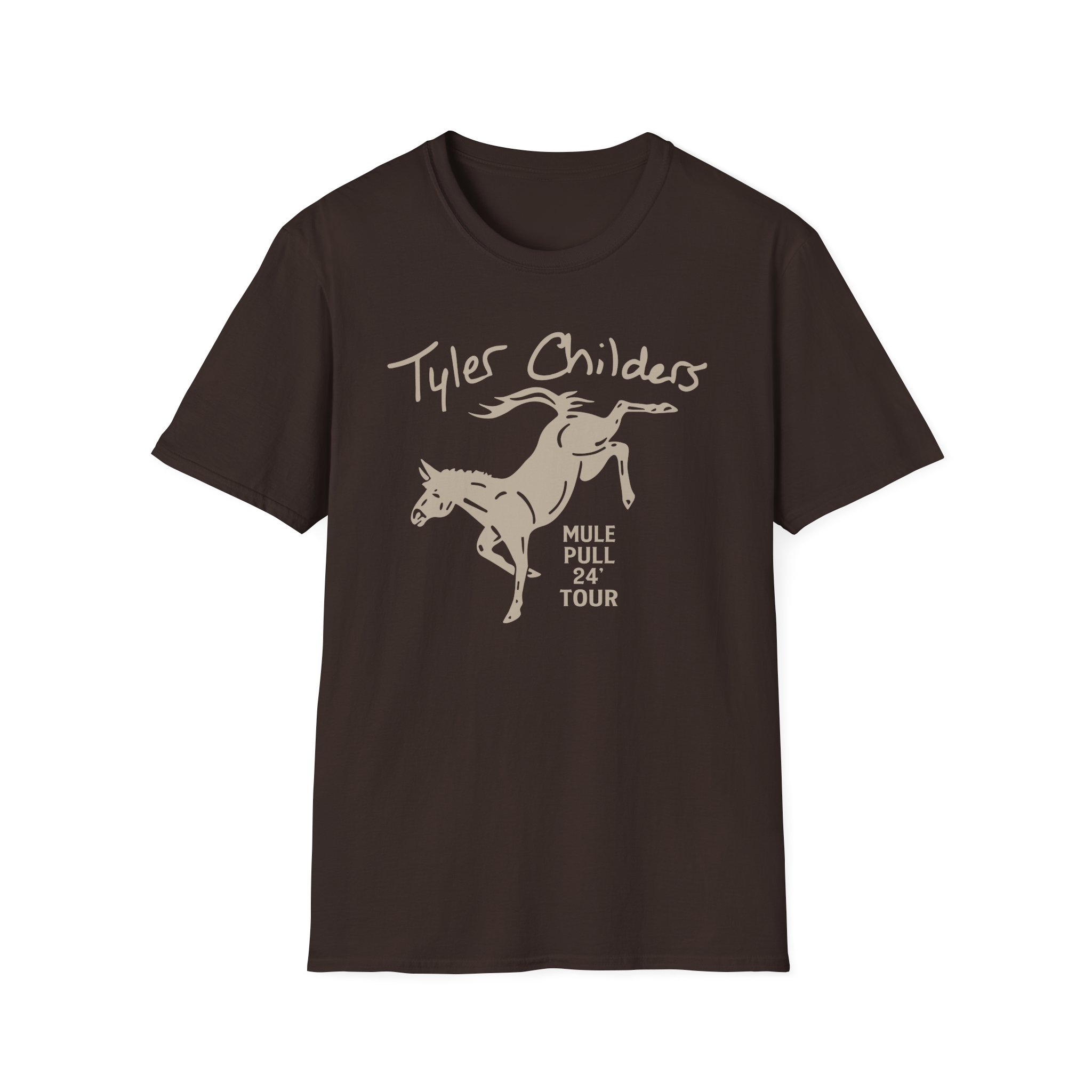 Tyler Childers Green Youth Mule Unisex Softstyle T-Shirt - Image 5