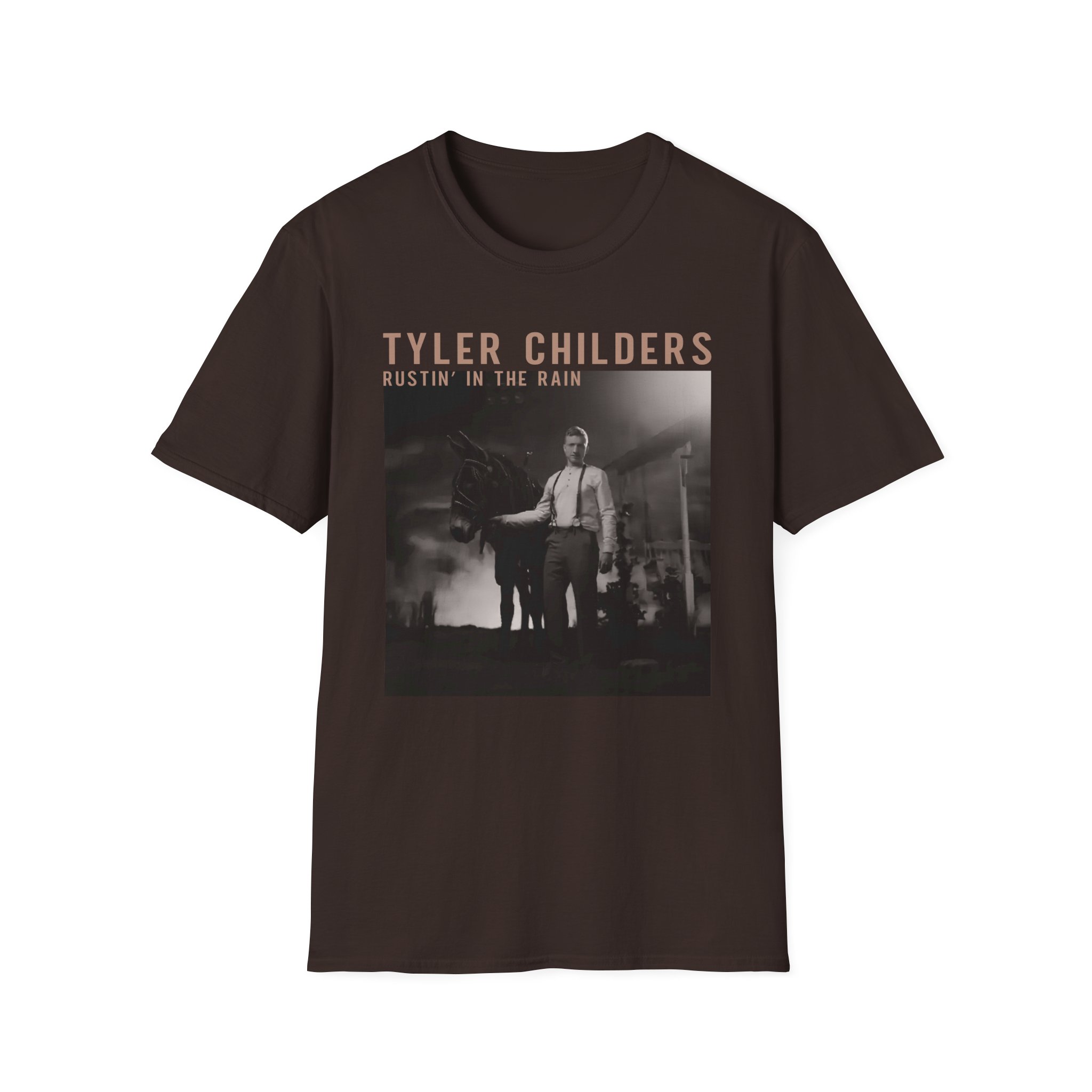 Tyler Childers Black Rustin Unisex Softstyle T-Shirt - Image 5