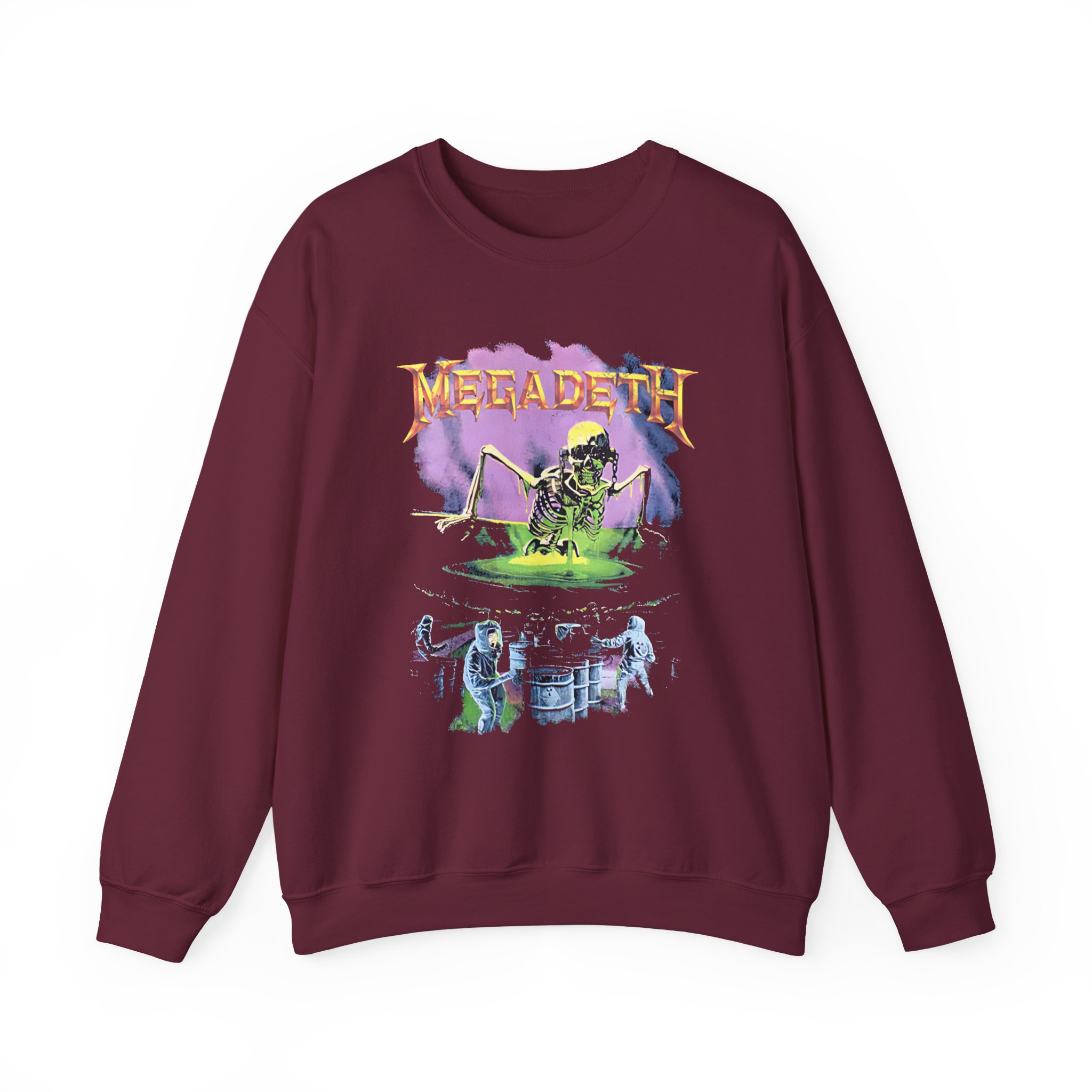 Manhead Megadeth Contaminated Unisex Heavy Blend™ Crewneck Sweatshirt - Image 3