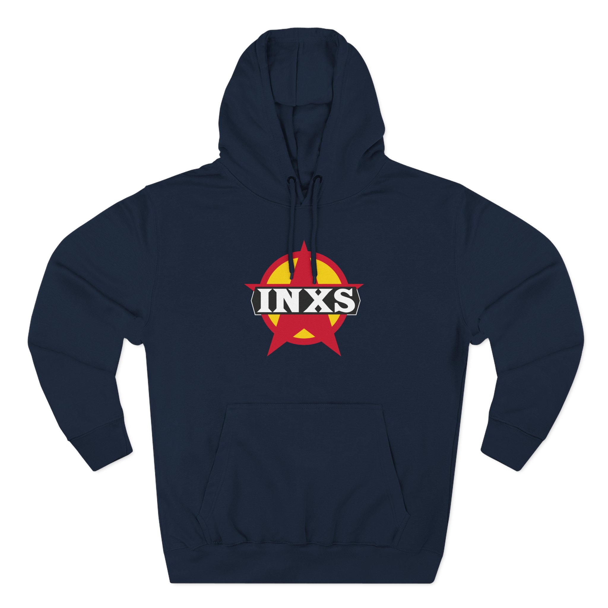 Inxs Vintage Star Logo Three-Panel Fleece Hoodie - Image 9