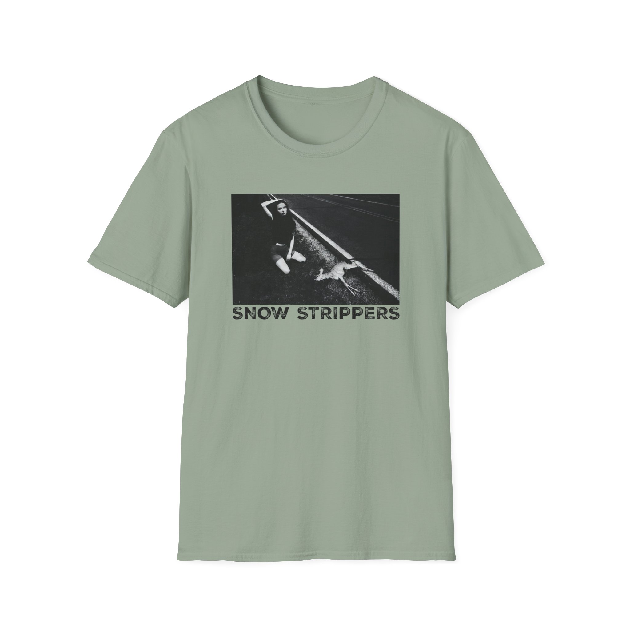 Snow Strippers Unisex Softstyle T-Shirt - Image 15