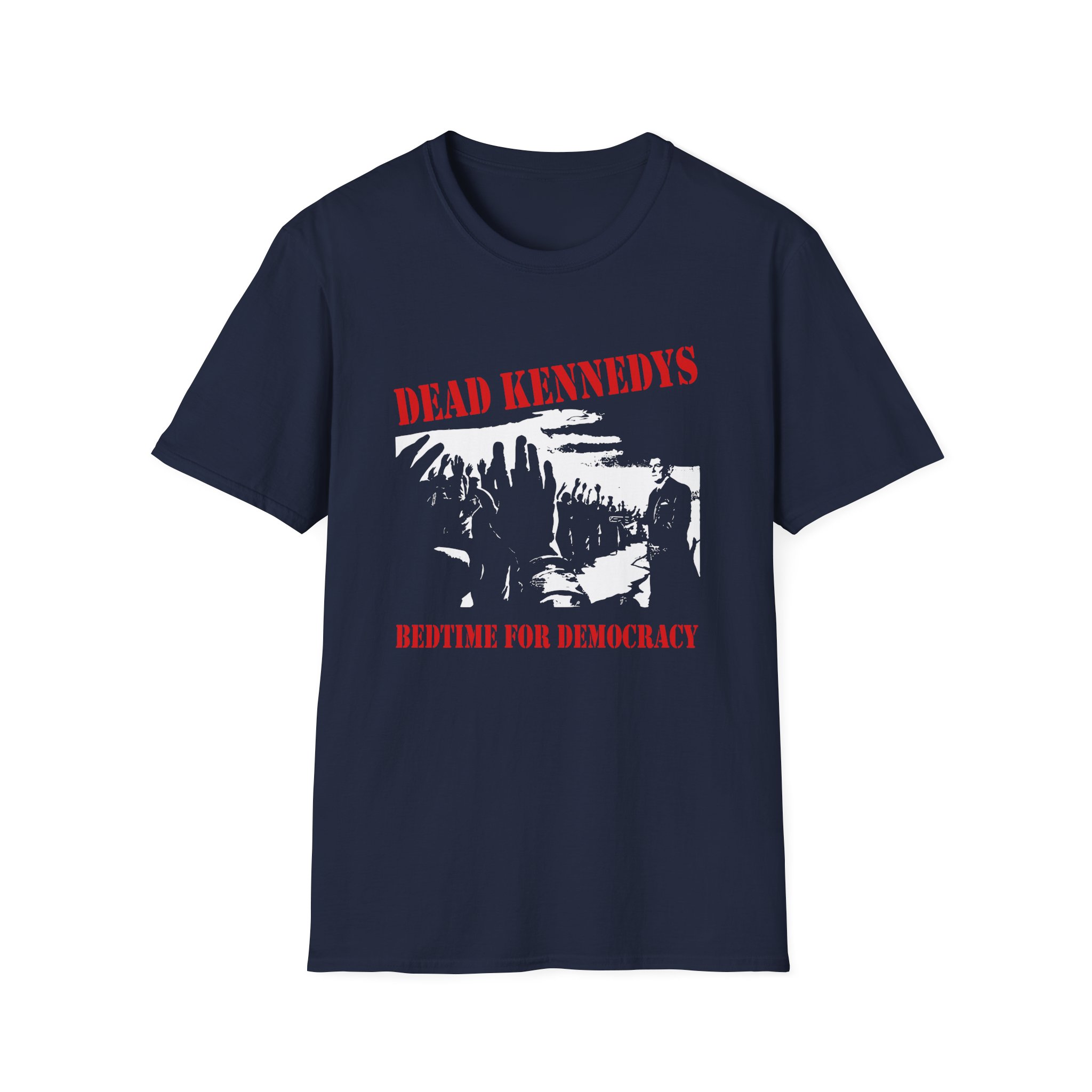 Dead Kennedys 2019 Bedtime for Democracy Charcoal Unisex Softstyle T-Shirt - Image 3