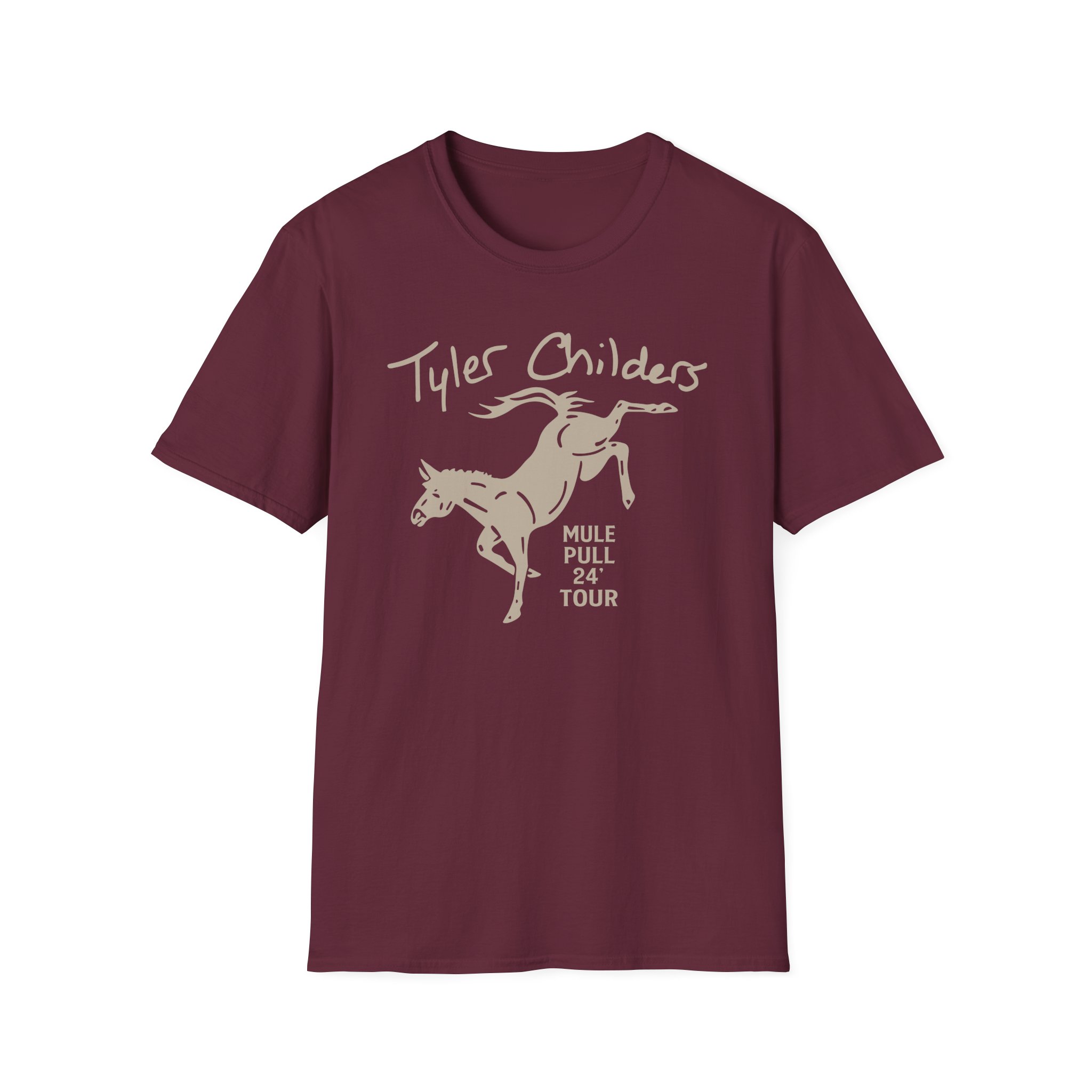 Tyler Childers Green Youth Mule Unisex Softstyle T-Shirt - Image 3