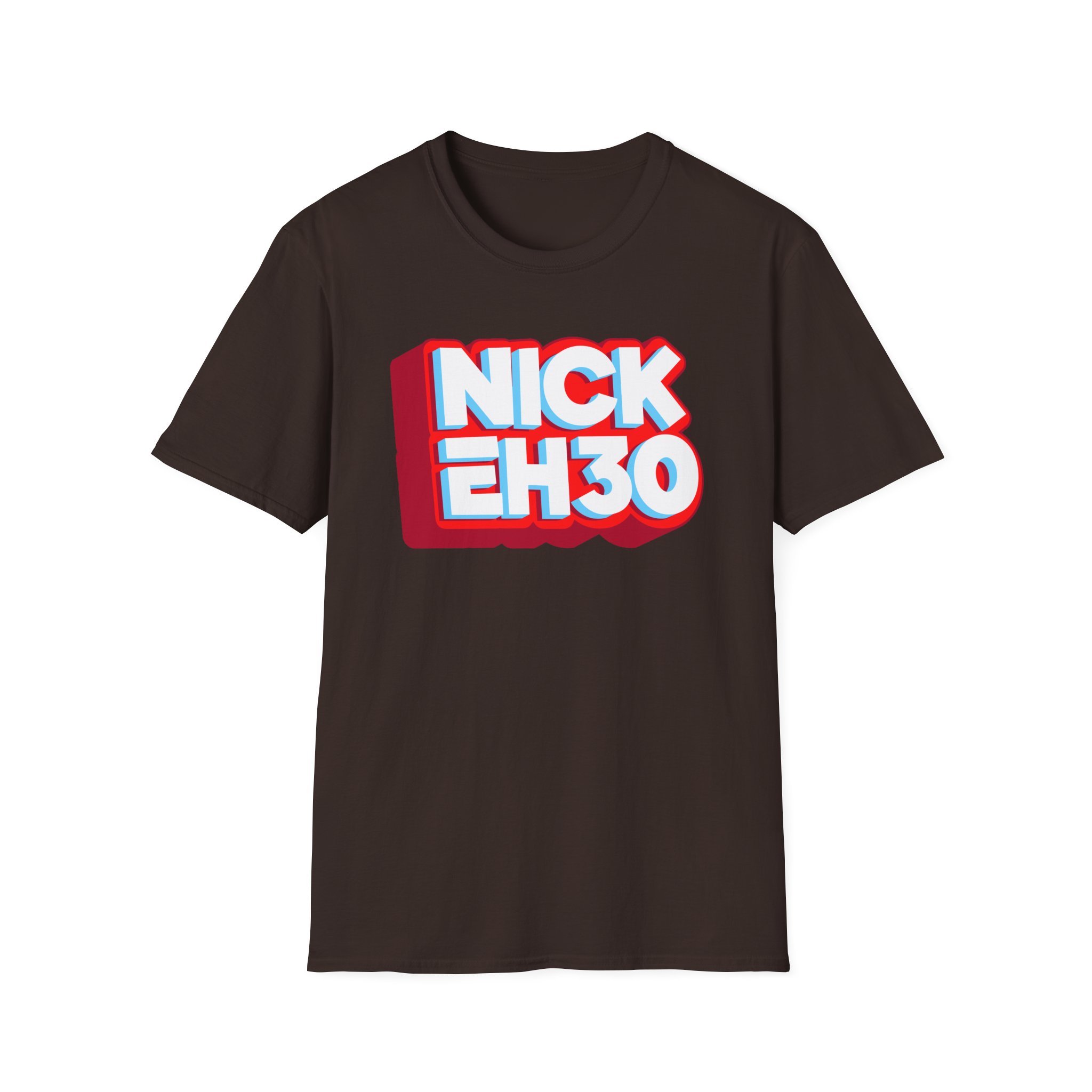 Nick Eh 30 Logo Unisex Softstyle T-Shirt - Image 5
