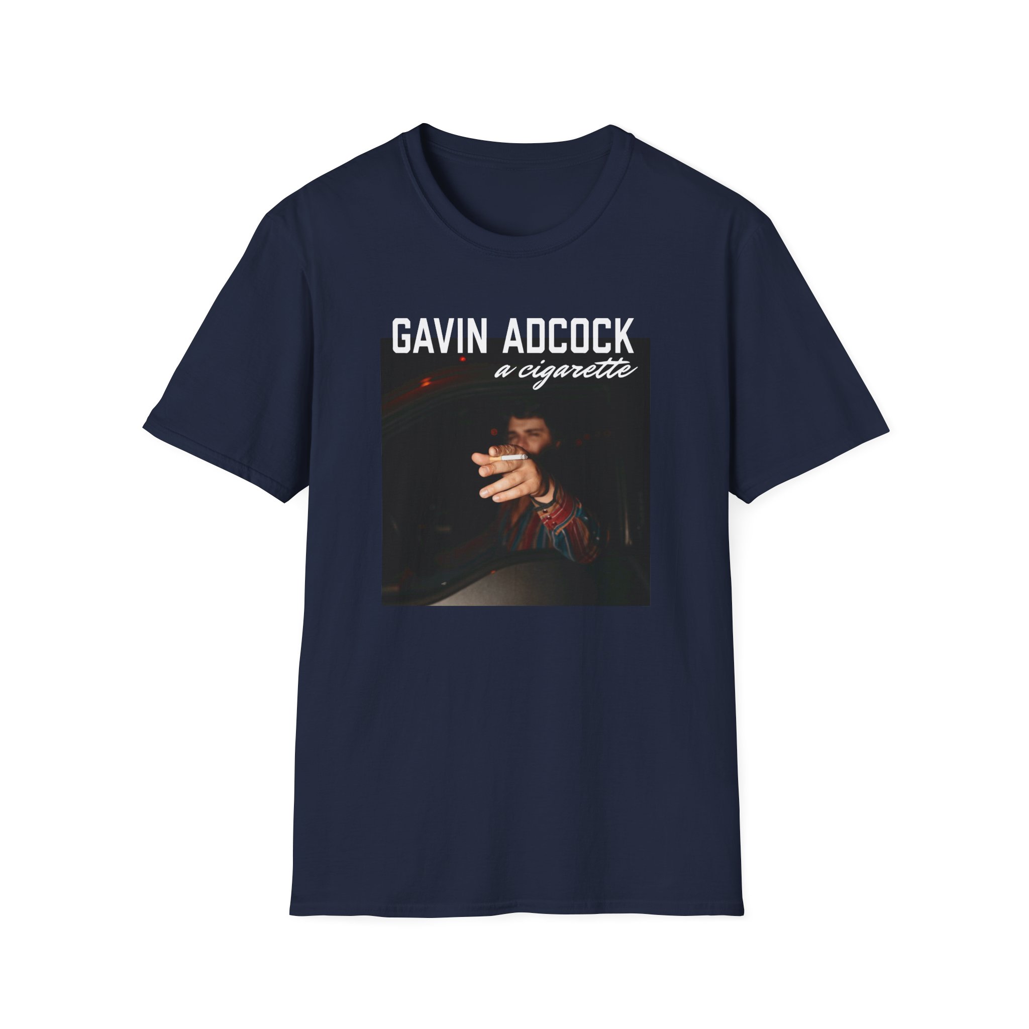 Gavin Adcock a Cigarette Black Photo Unisex Softstyle T-Shirt - Image 5