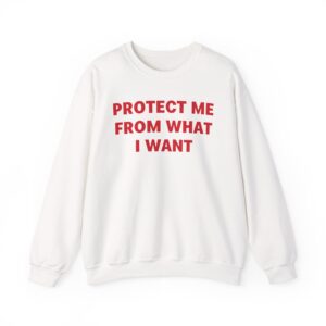Jenny Holzer Protect Me From What I Want Unisex Heavy Blend™ Crewneck Sweatshirt