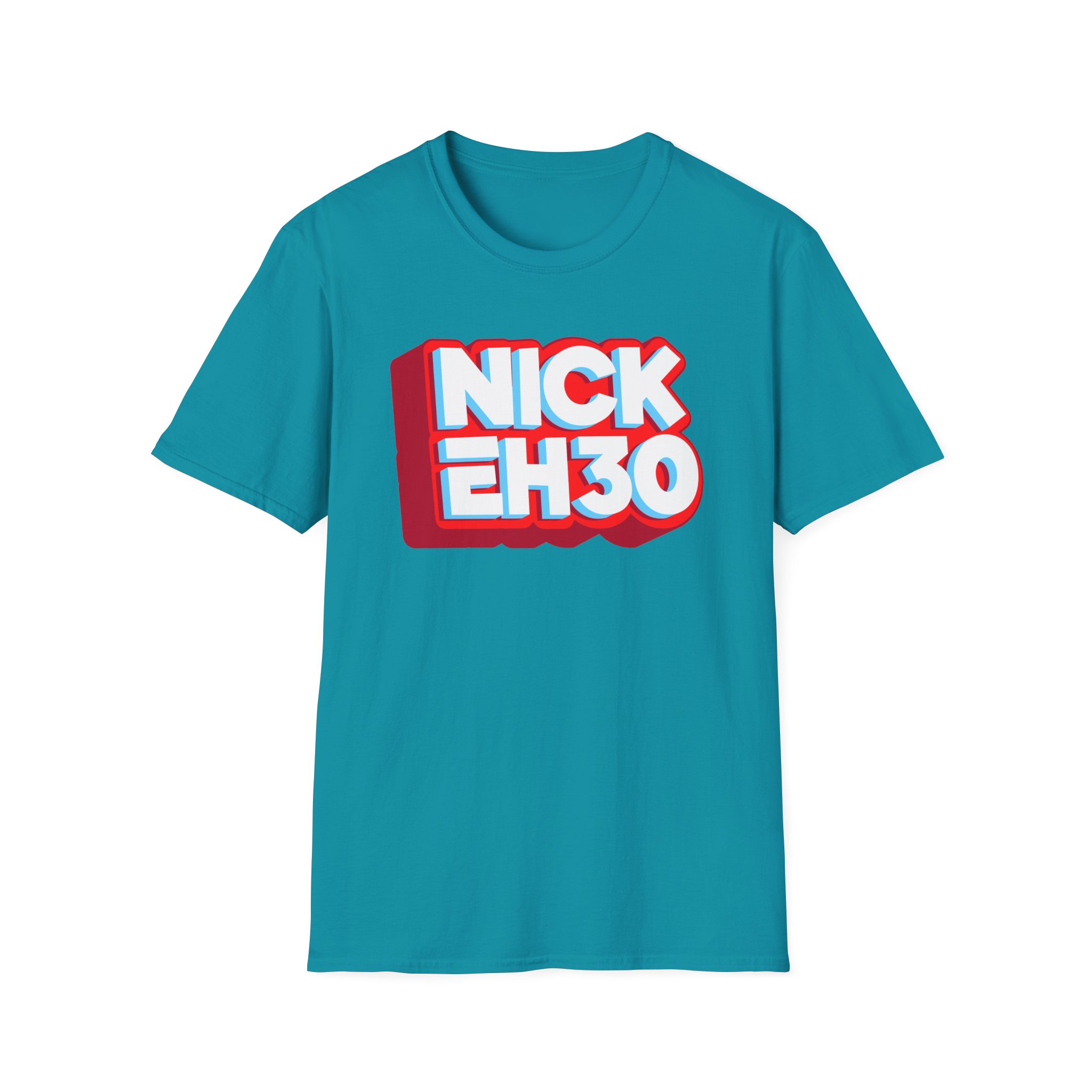 Nick Eh 30 Logo Unisex Softstyle T-Shirt - Image 13