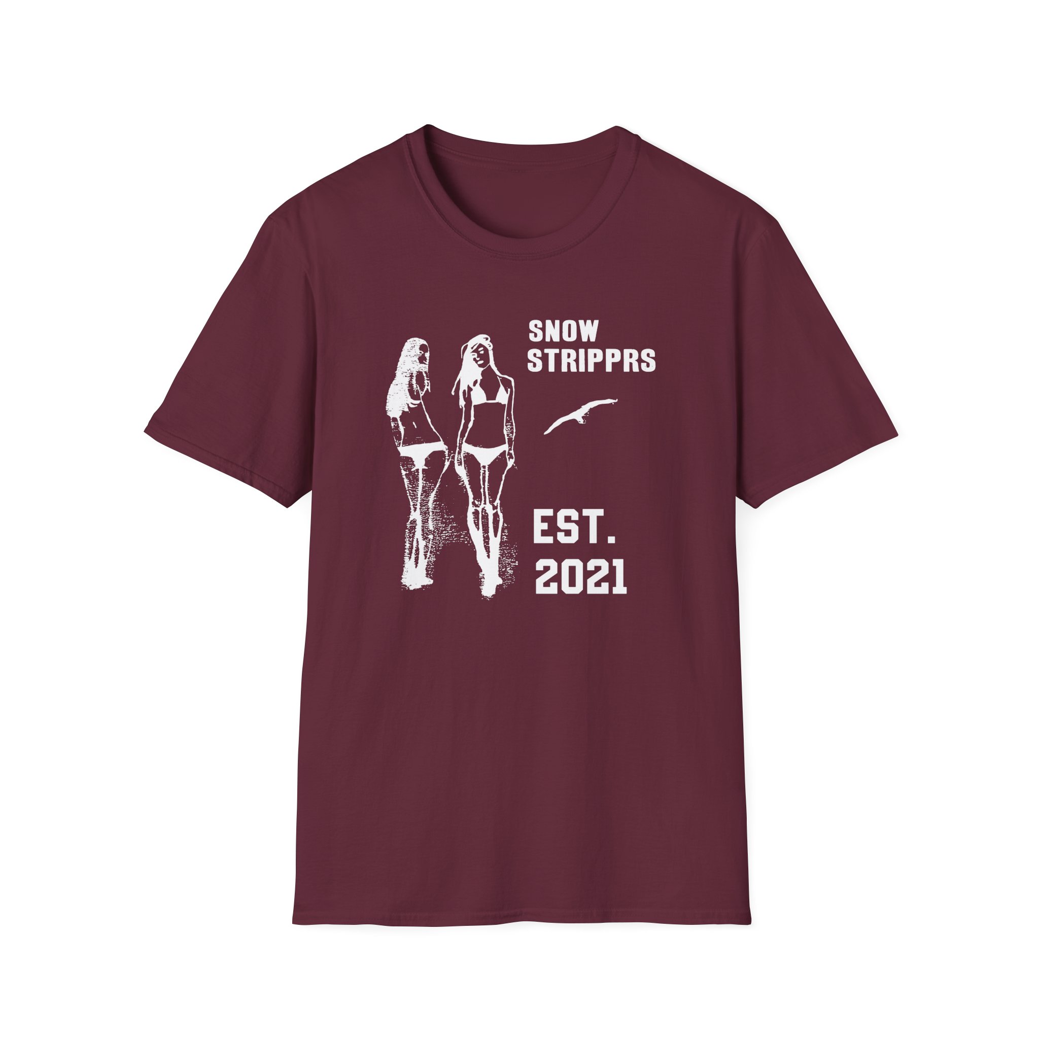 Snow Strippers Unisex Softstyle T-Shirt - Image 3