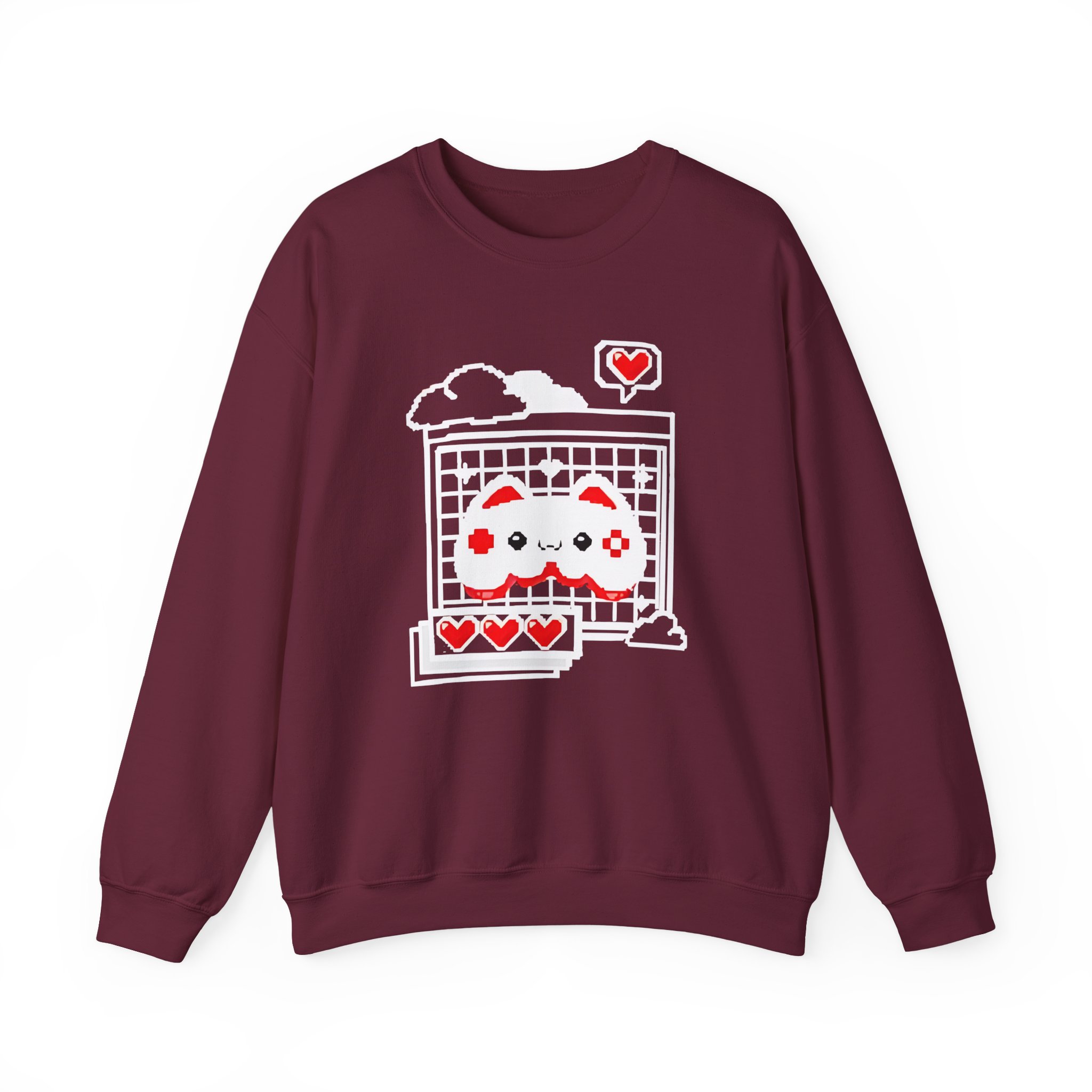 Aphmau Gamer Cat Unisex Heavy Blend™ Crewneck Sweatshirt - Image 3