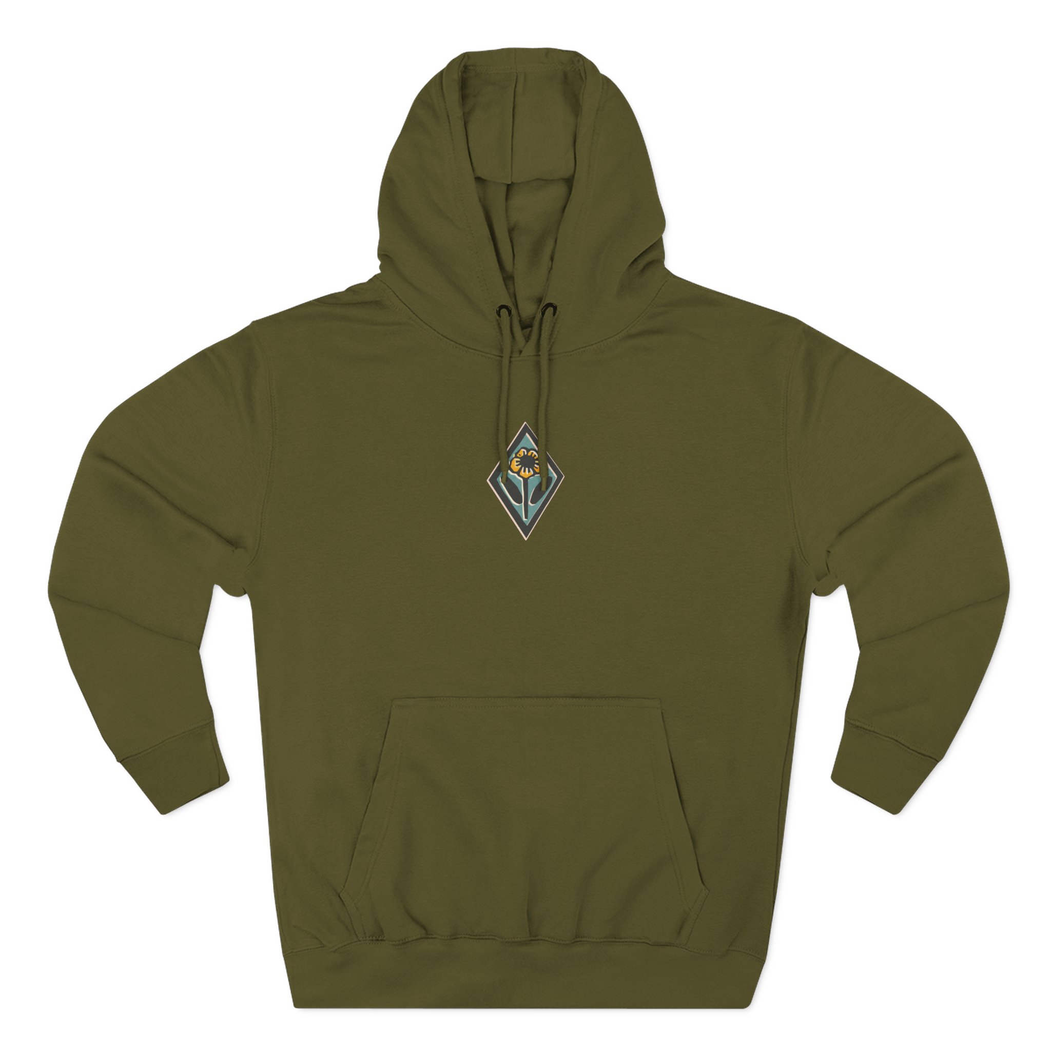 Lime Cordiale Pedestal Three-Panel Fleece Hoodie - Image 5