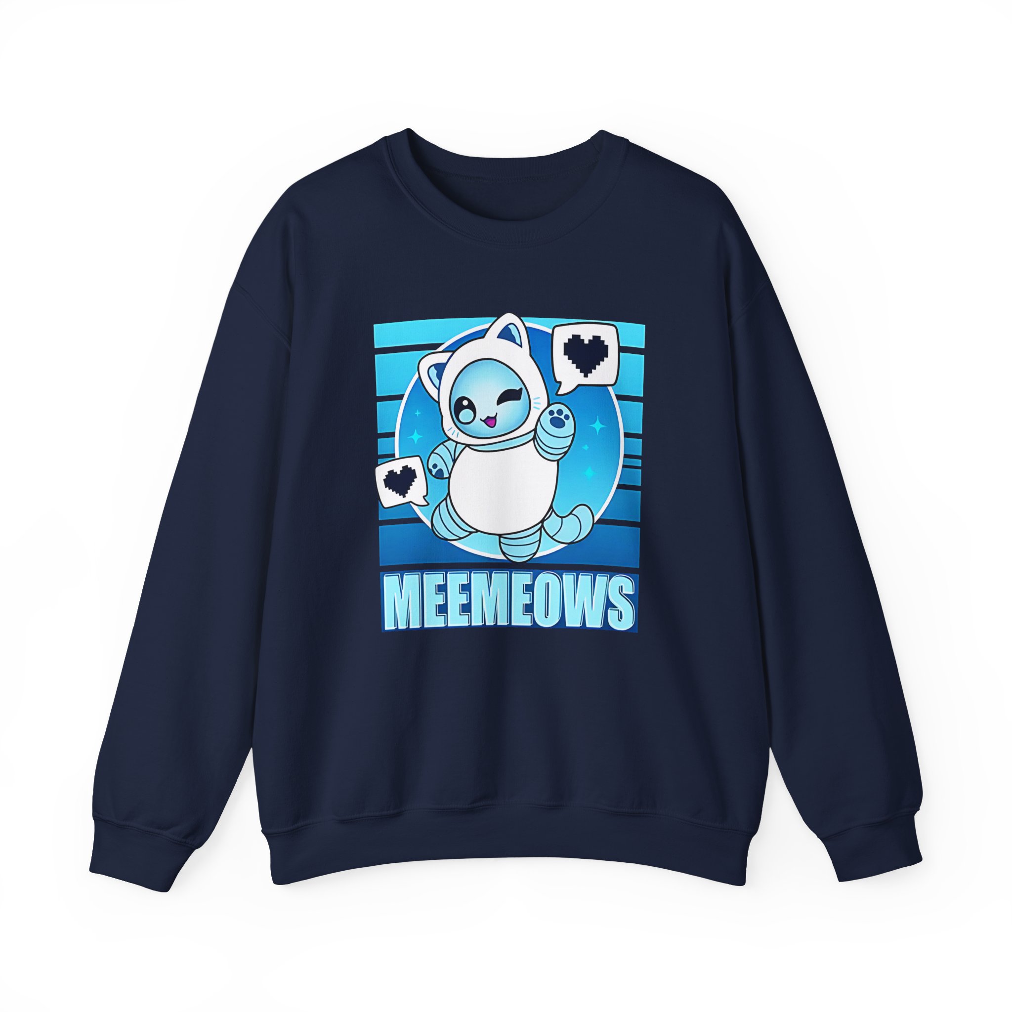 Aphmau Robot Cat Unisex Heavy Blend™ Crewneck Sweatshirt - Image 15