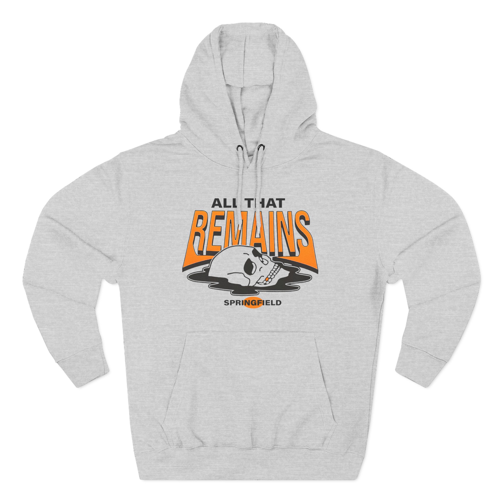 All That Remains Springfield Skull Three-Panel Fleece Hoodie - Image 3