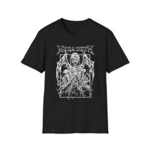 Manhead Megadeth Bat Vic Rising Unisex Softstyle T-Shirt