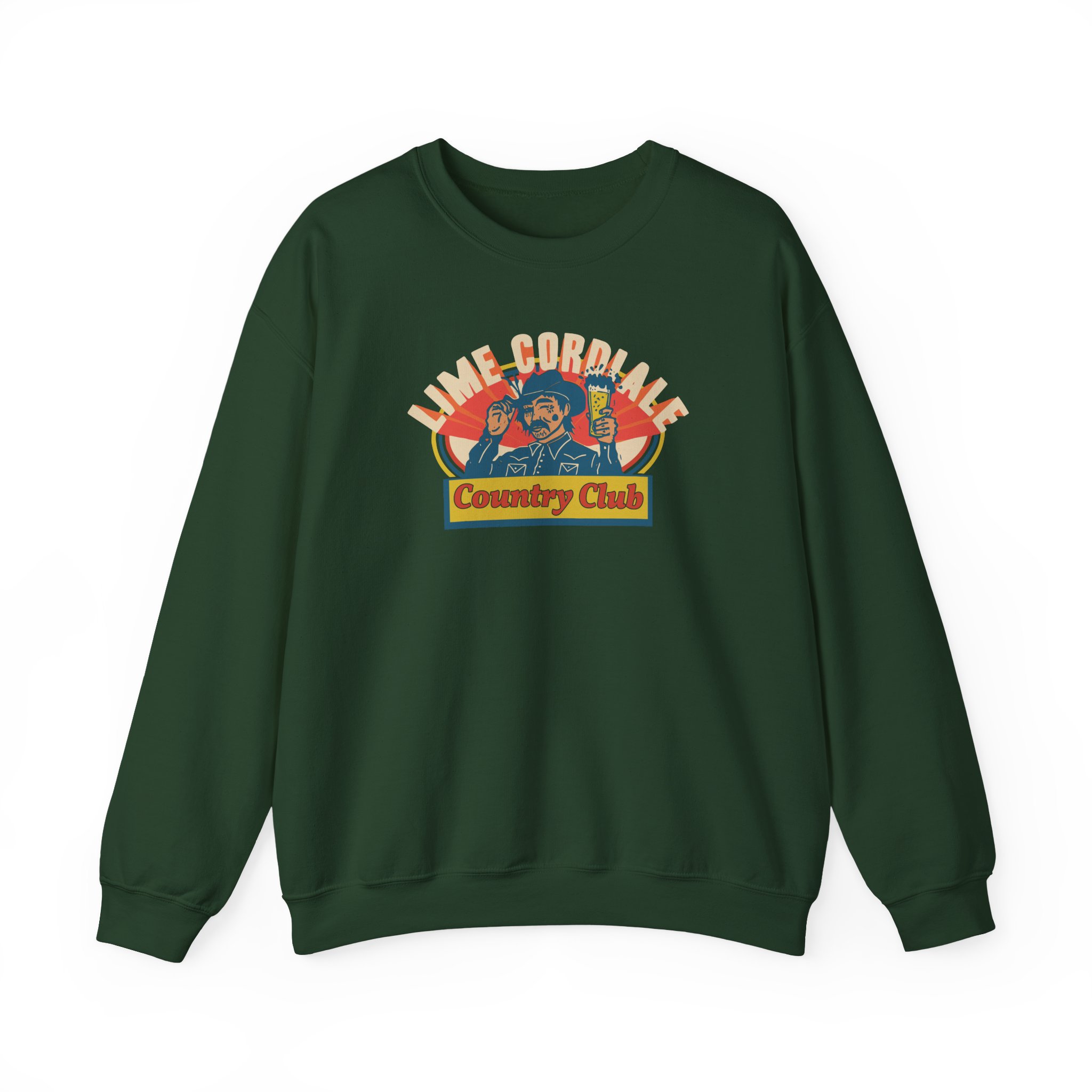 Lime Cordiale Country Club Unisex Heavy Blend™ Crewneck Sweatshirt - Image 9
