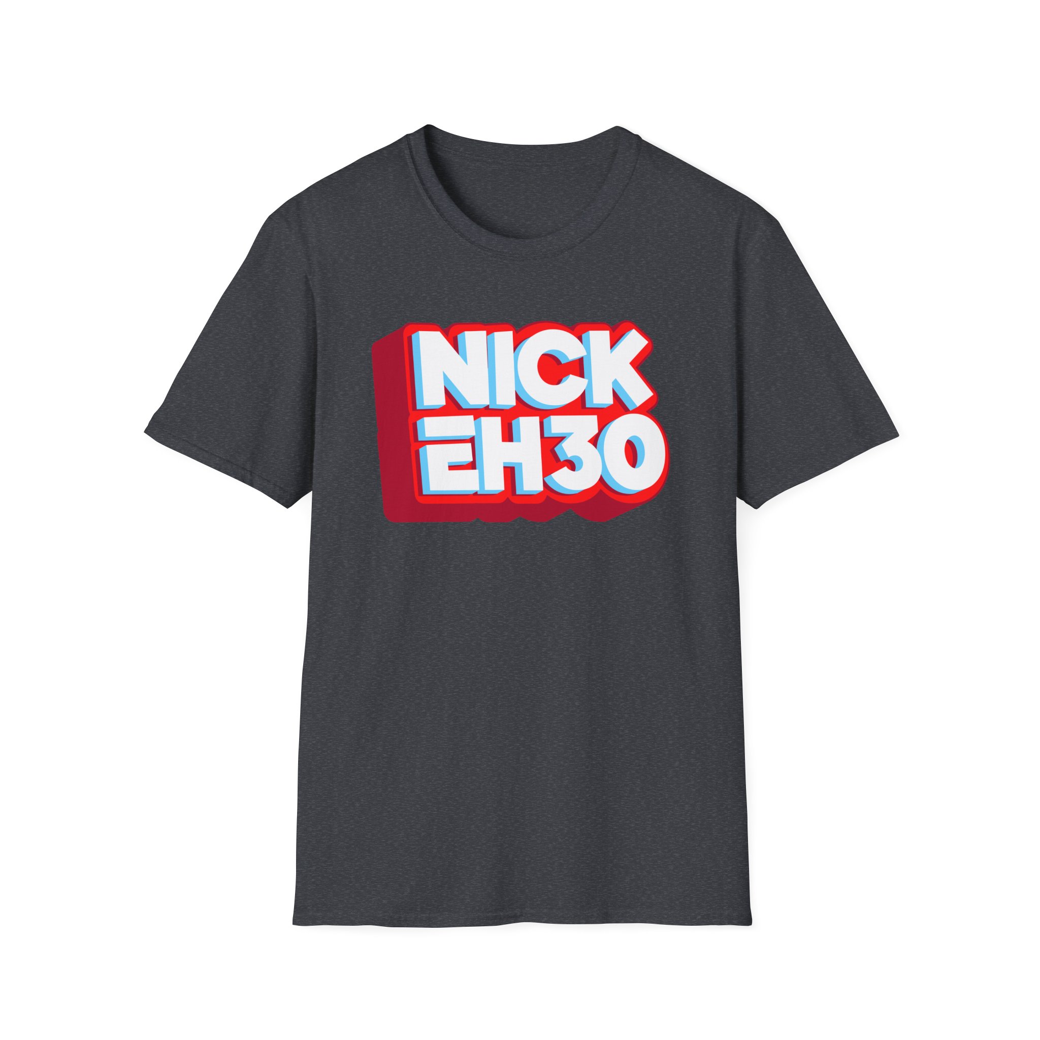 Nick Eh 30 Logo Unisex Softstyle T-Shirt - Image 21