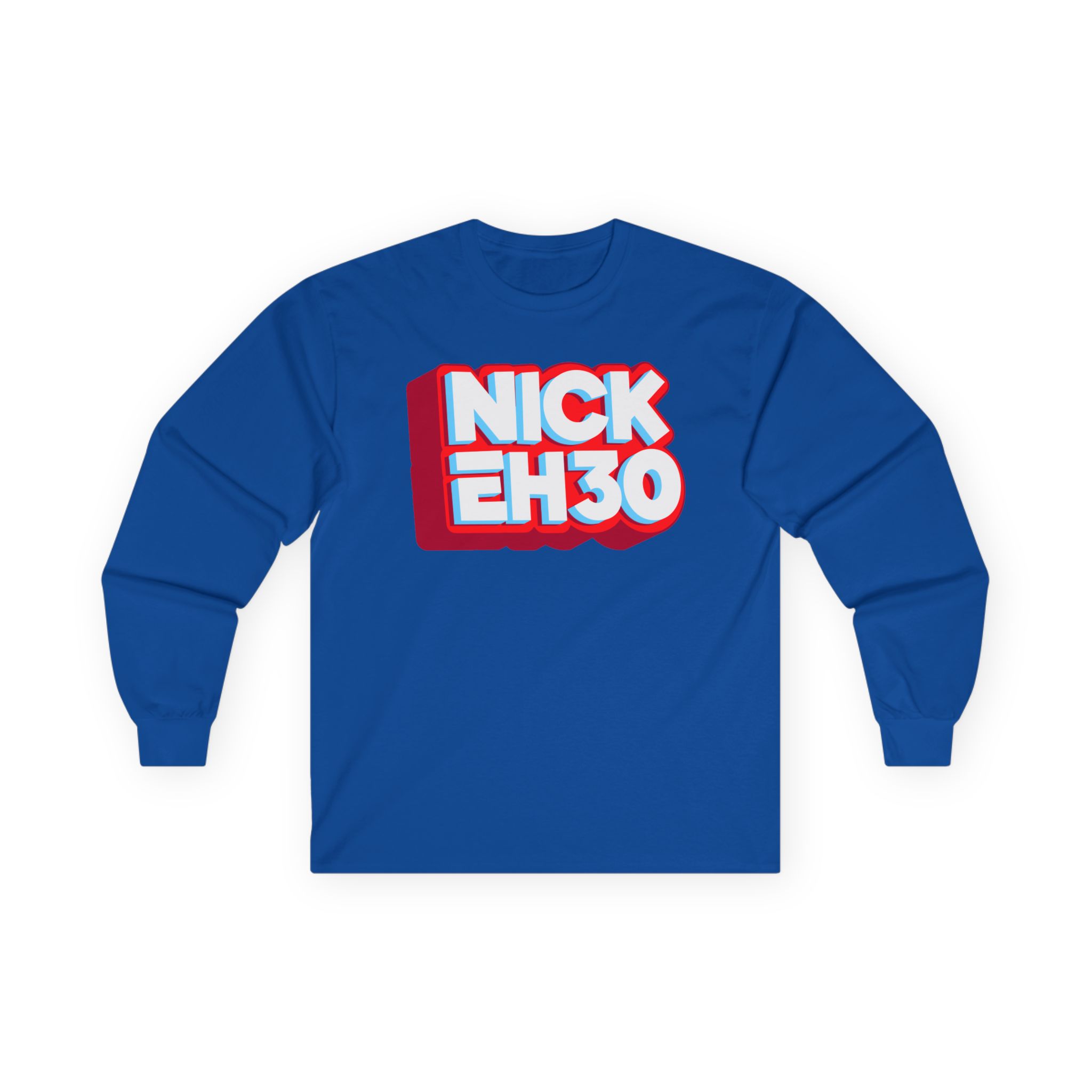 Nick Eh 30 Logo Unisex Ultra Cotton Long Sleeve Tee - Image 19