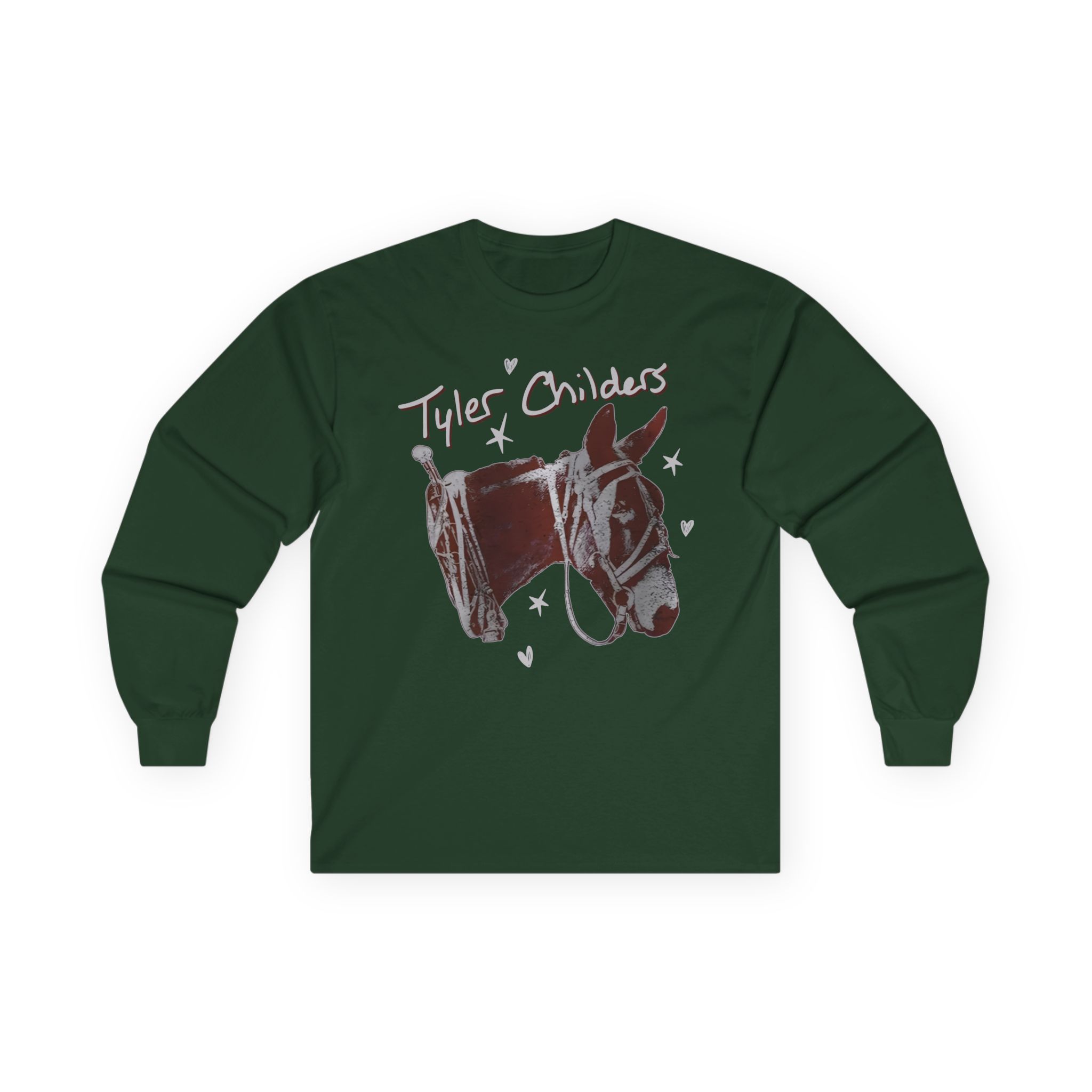 Tyler Childers Green Youth Mule Unisex Ultra Cotton Long Sleeve Tee - Image 7