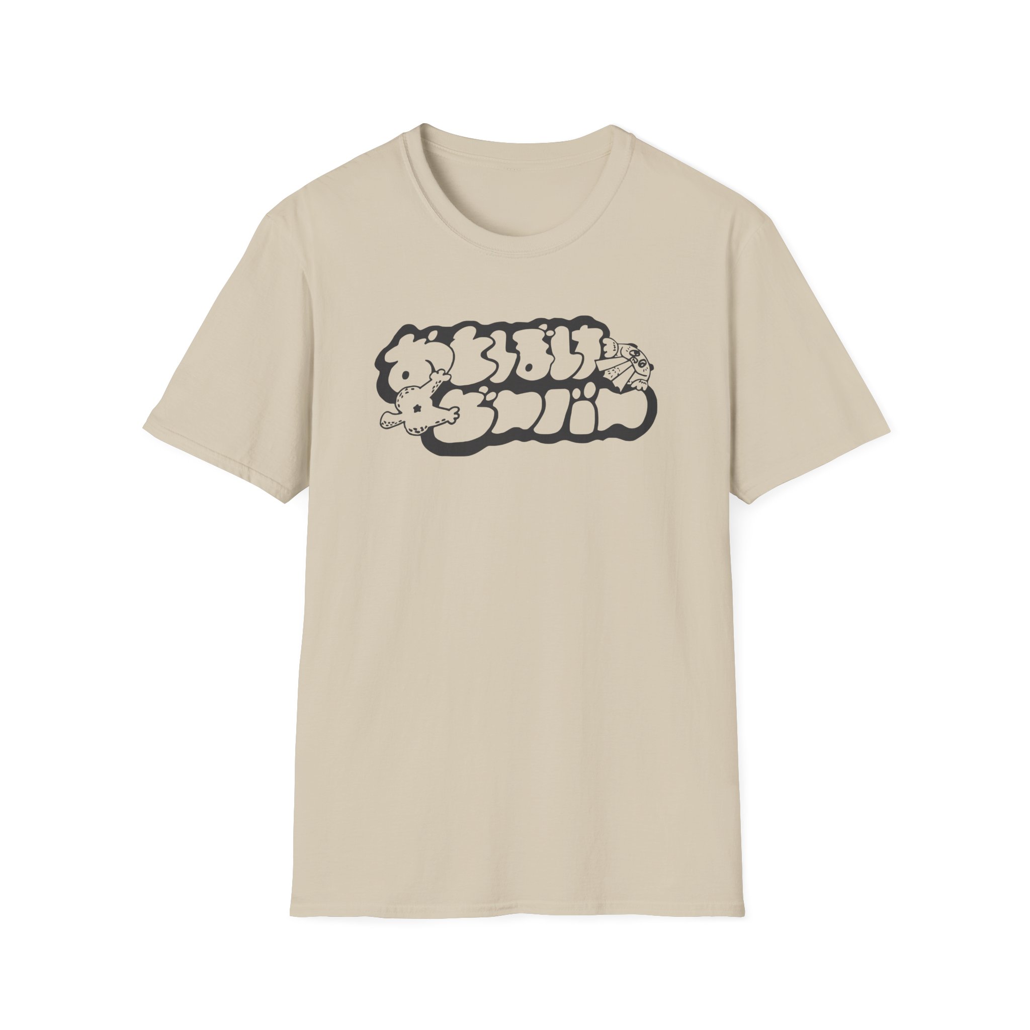 Otoboke Beaver Shimmer Print Logo Unisex Softstyle T-Shirt - Image 3