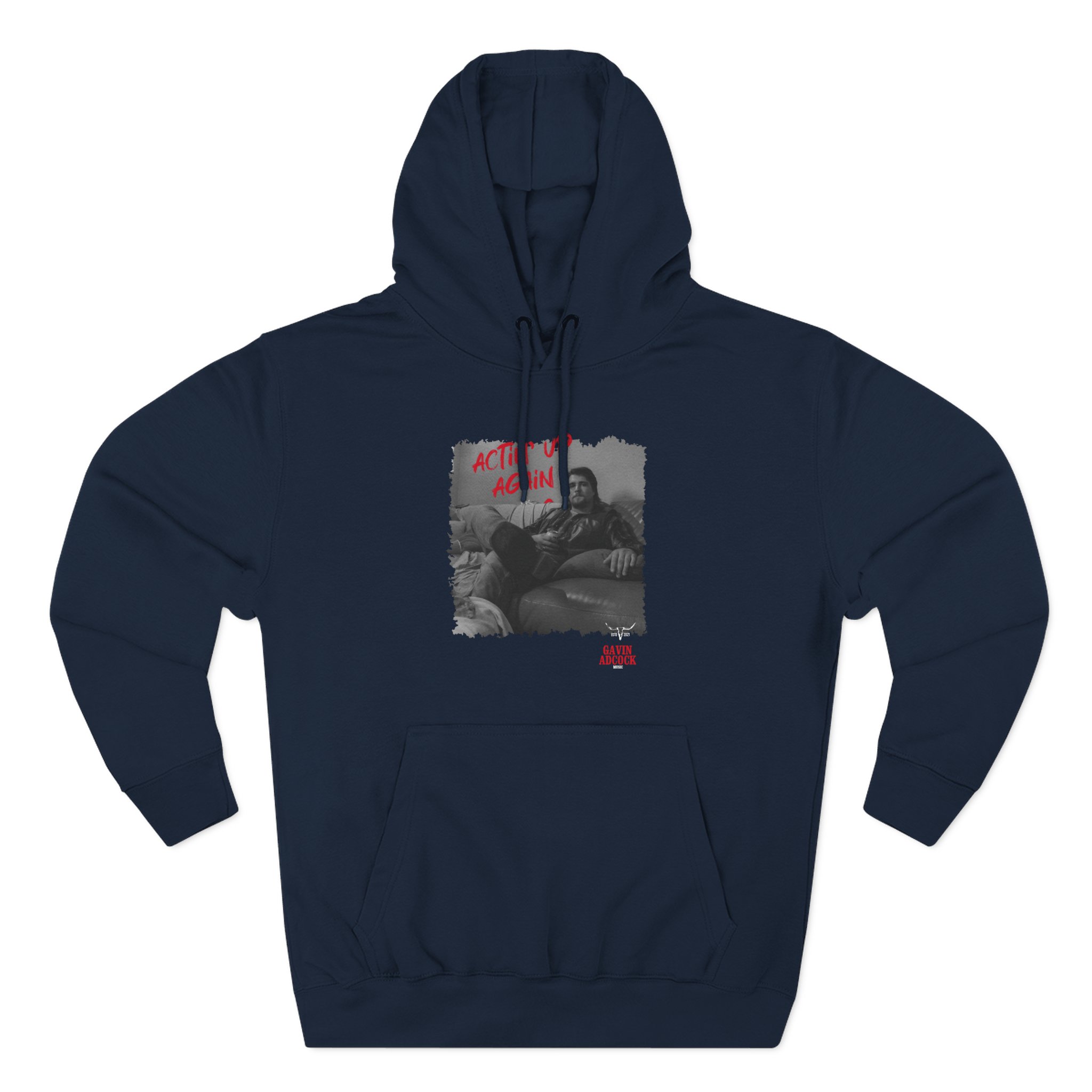 Gavin Adcock Actin' Up Again Album Three-Panel Fleece Hoodie - Image 5