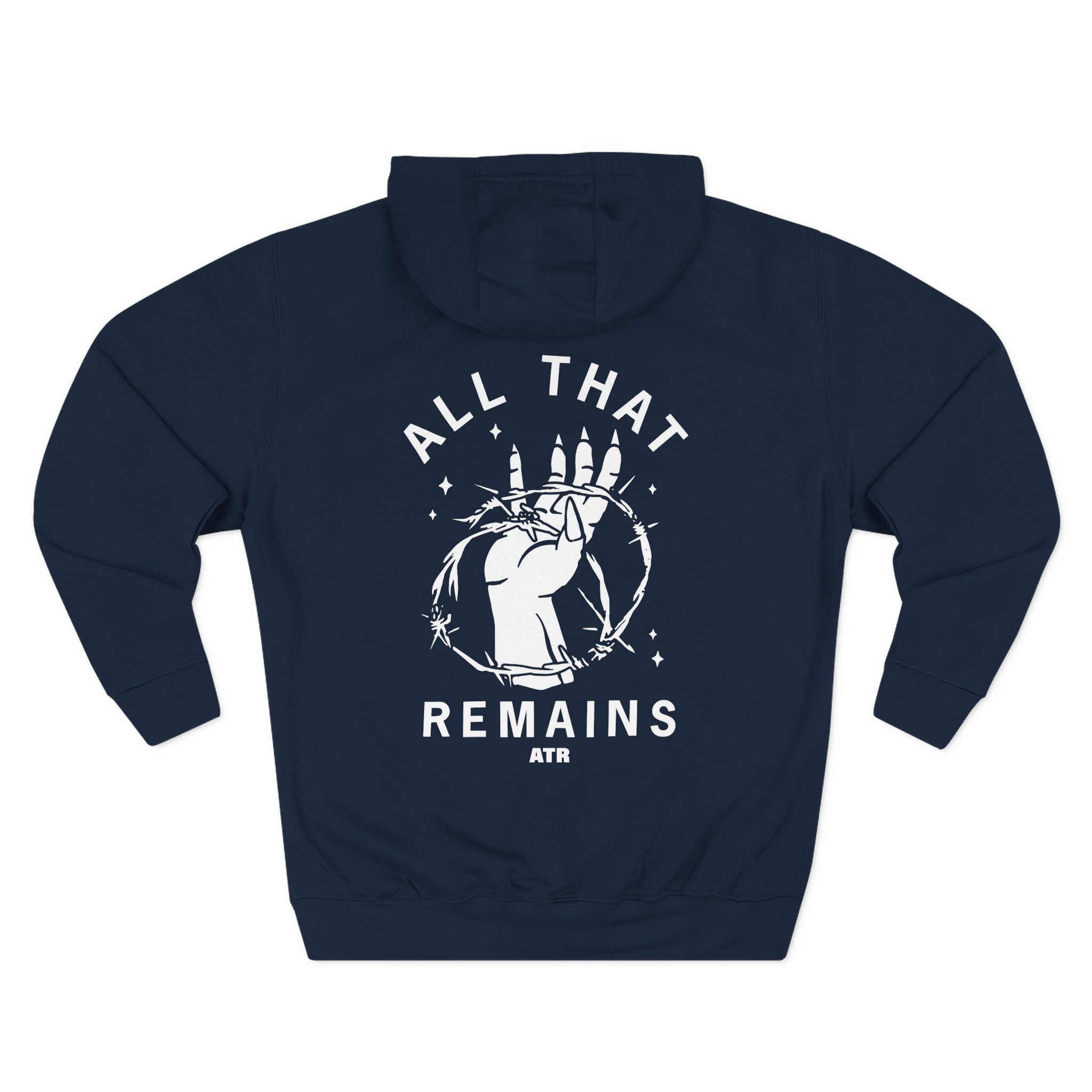 All That Remains Barbed Wire Three-Panel Fleece Hoodie - Image 6