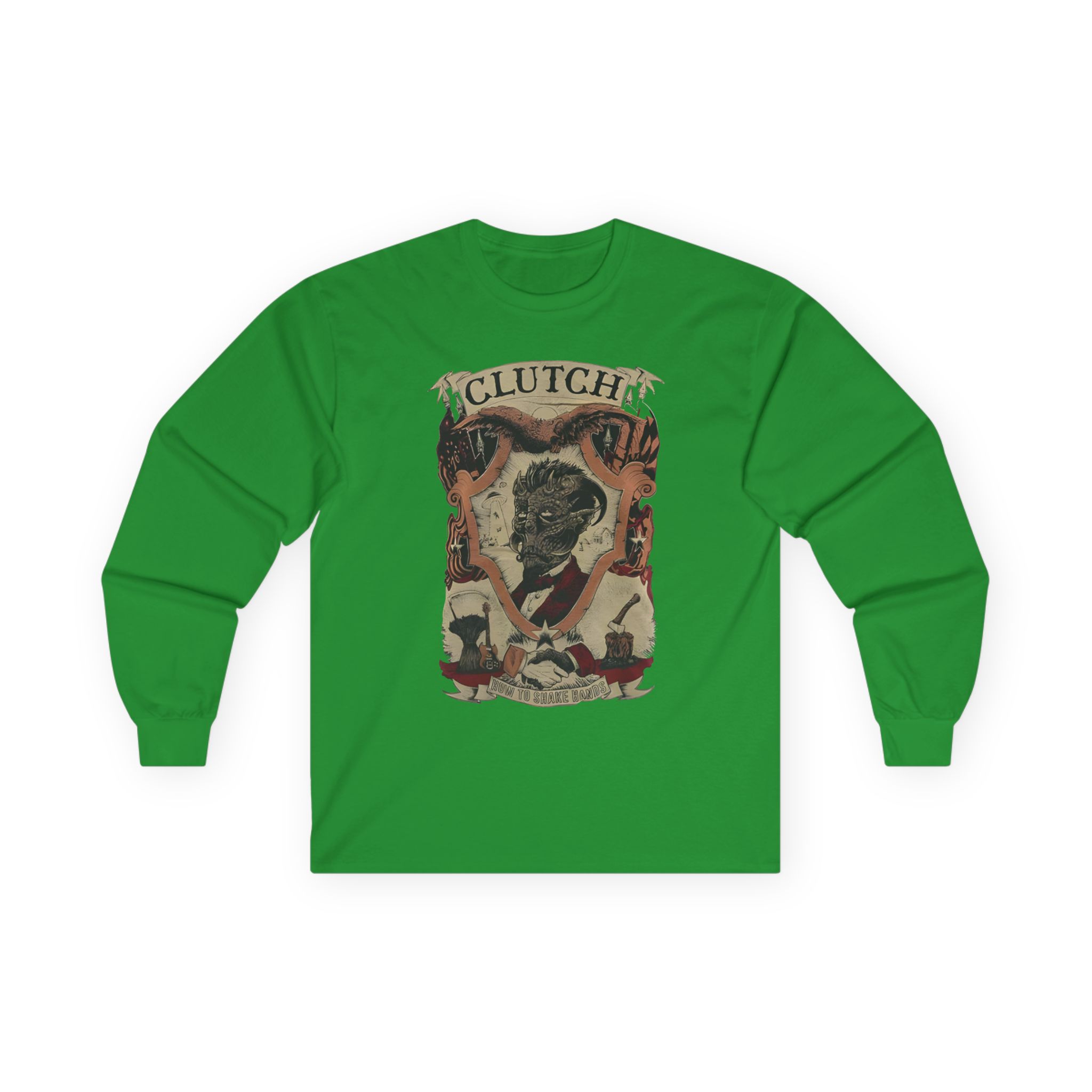 Clutchv How To Shake Hands Unisex Ultra Cotton Long Sleeve Tee - Image 11