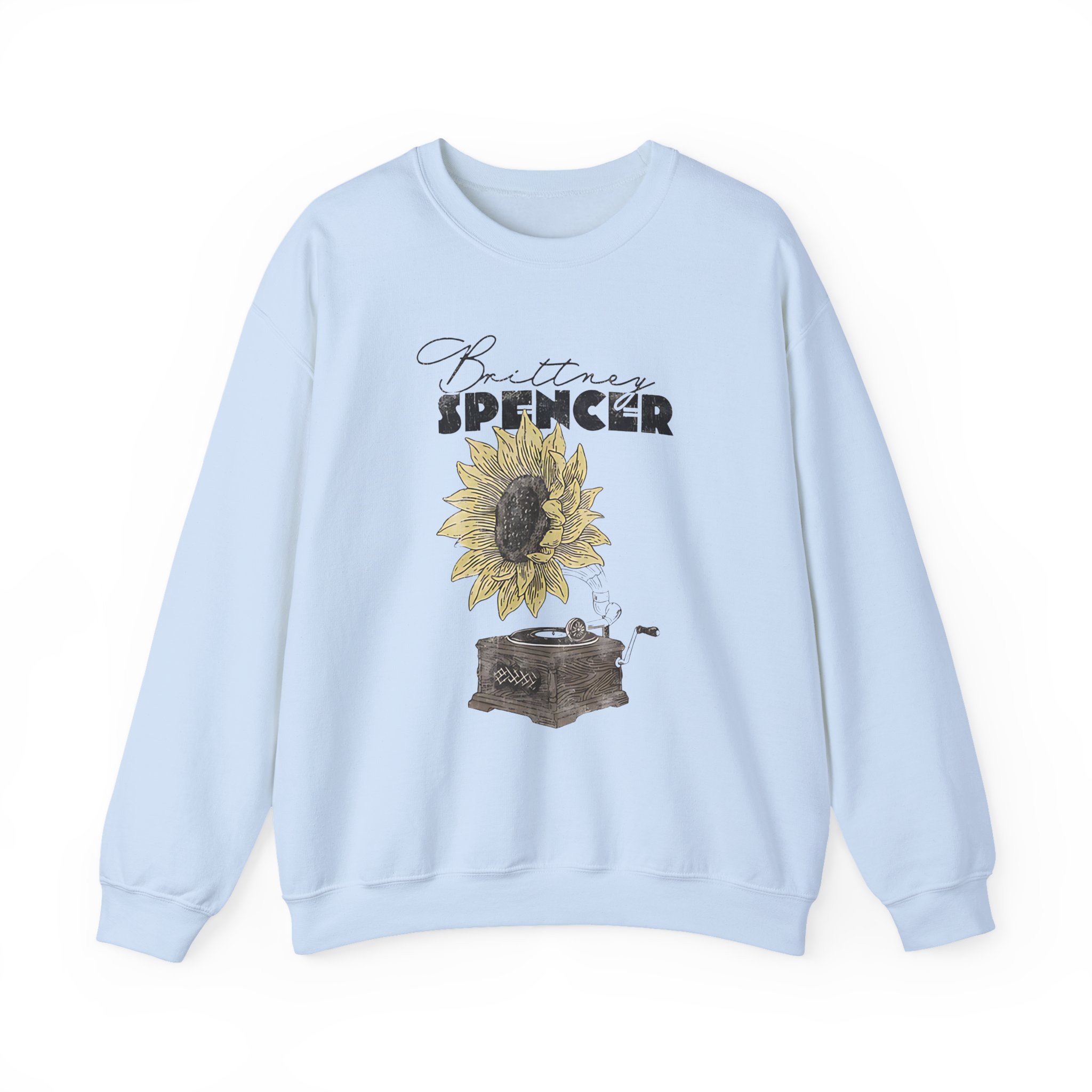 Manhead Sunflower Turntable Unisex Heavy Blend™ Crewneck Sweatshirt - Image 9